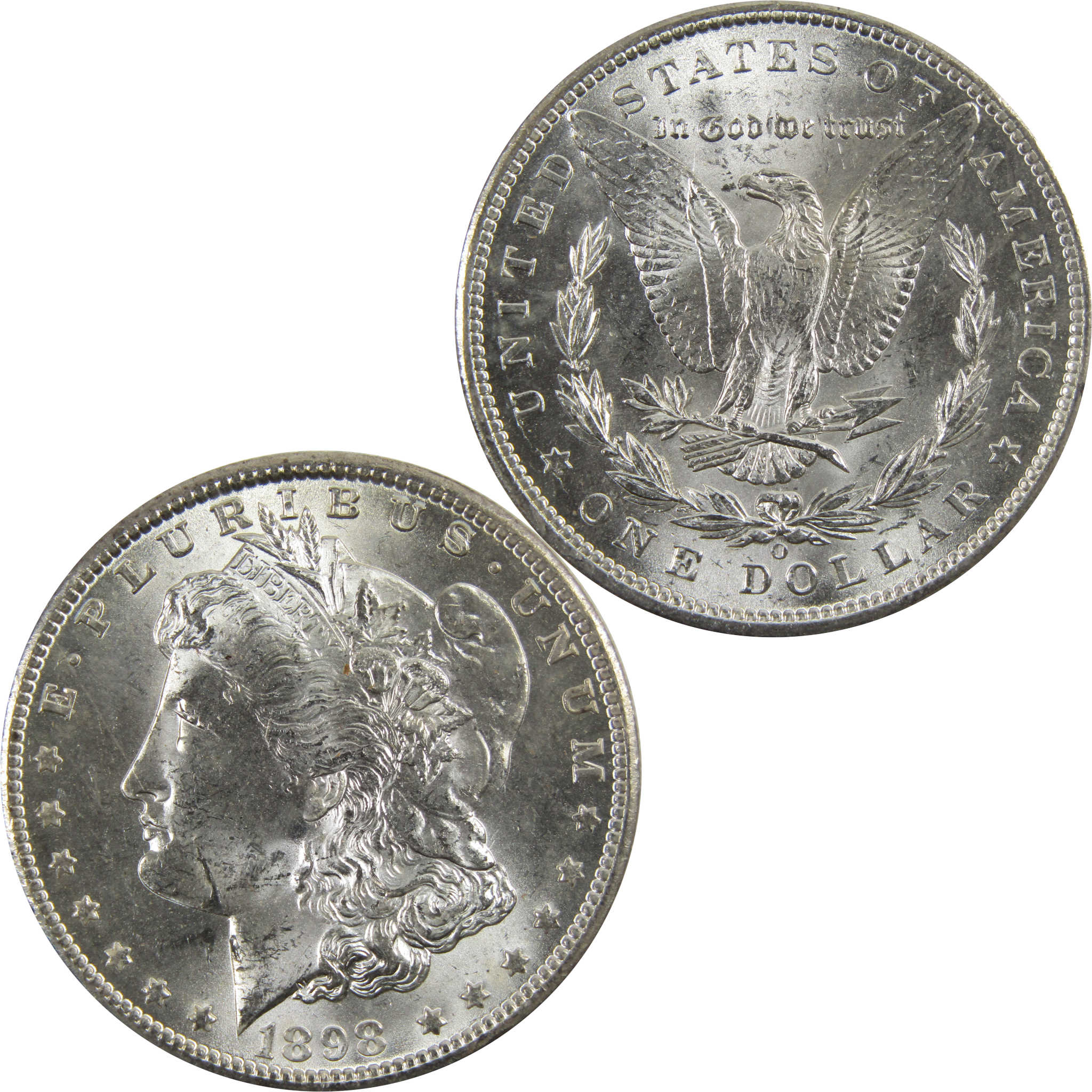 1898 O Morgan Dollar BU Uncirculated 90% Silver $1 Coin SKU:I5258 - Morgan coin - Morgan silver dollar - Morgan silver dollar for sale - Profile Coins &amp; Collectibles