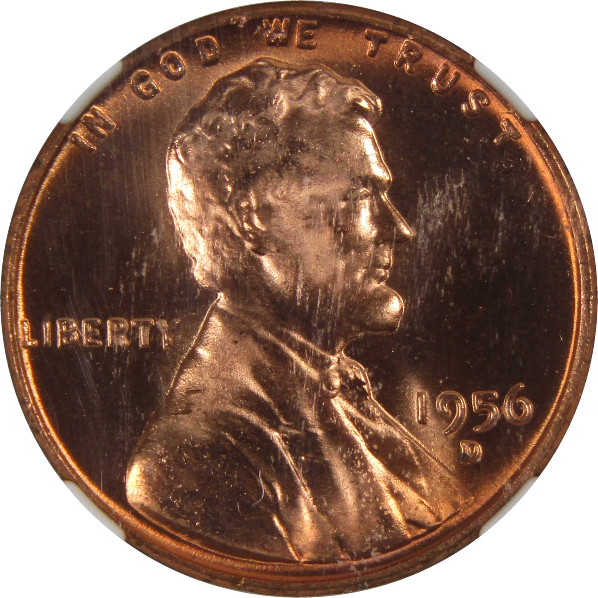 1956 D Lincoln Wheat Cent MS 66 RD NGC Penny Uncirculated SKU:I3660