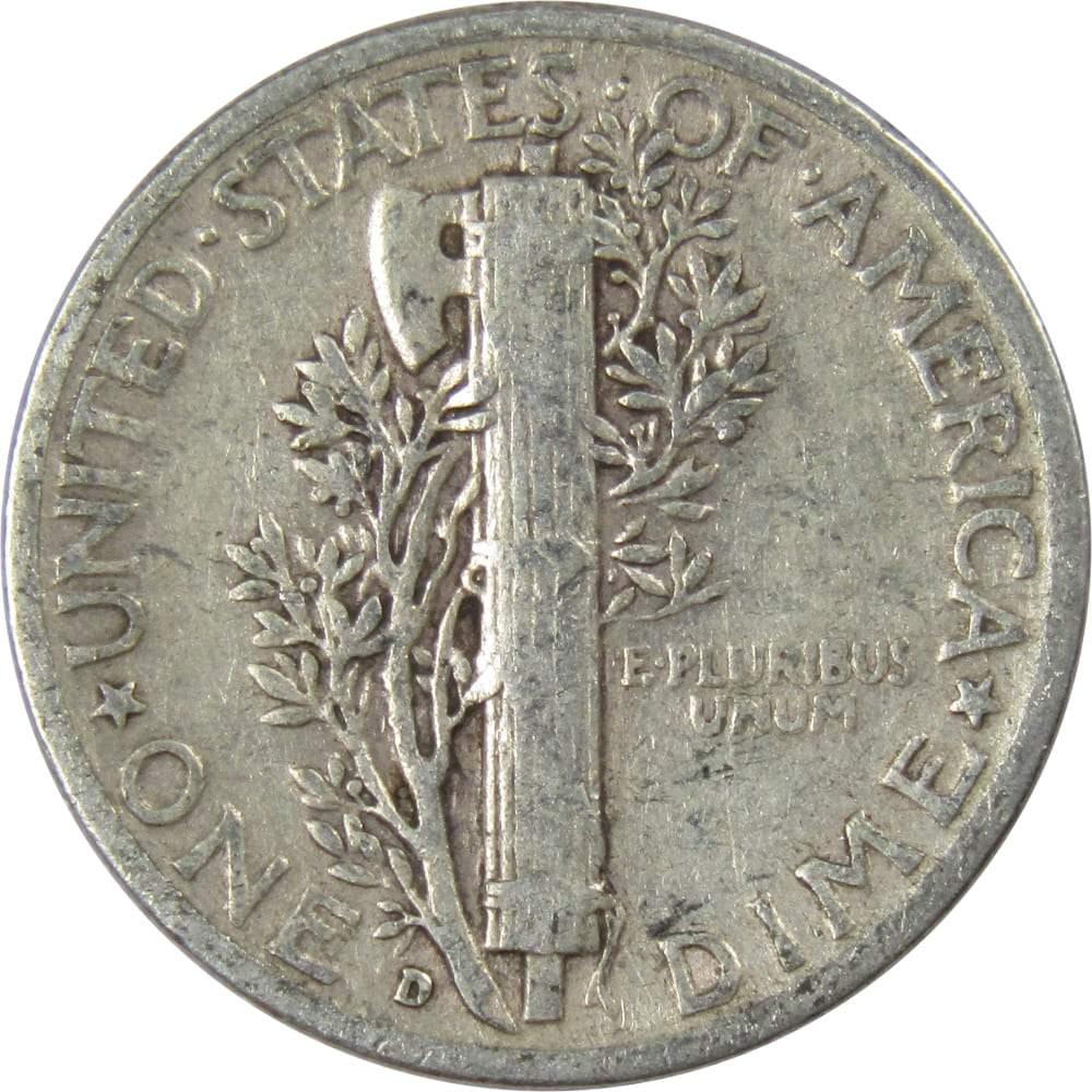 1945 D Mercury Dime VG Very Good 90% Silver 10c US Coin Collectible