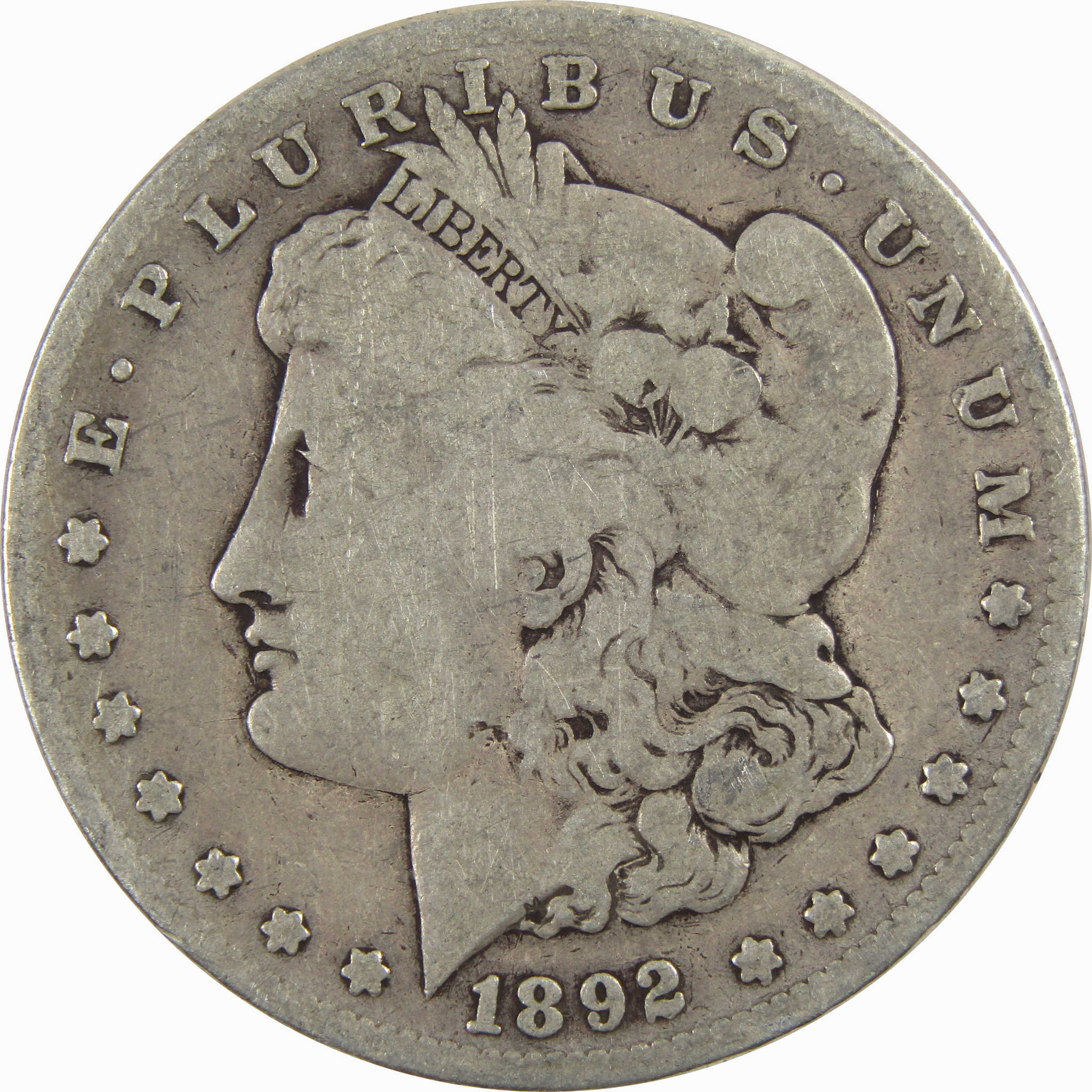 1892 S Morgan Dollar G Good 90% Silver $1 US Coin SKU:I3973 - Morgan coin - Morgan silver dollar - Morgan silver dollar for sale - Profile Coins &amp; Collectibles