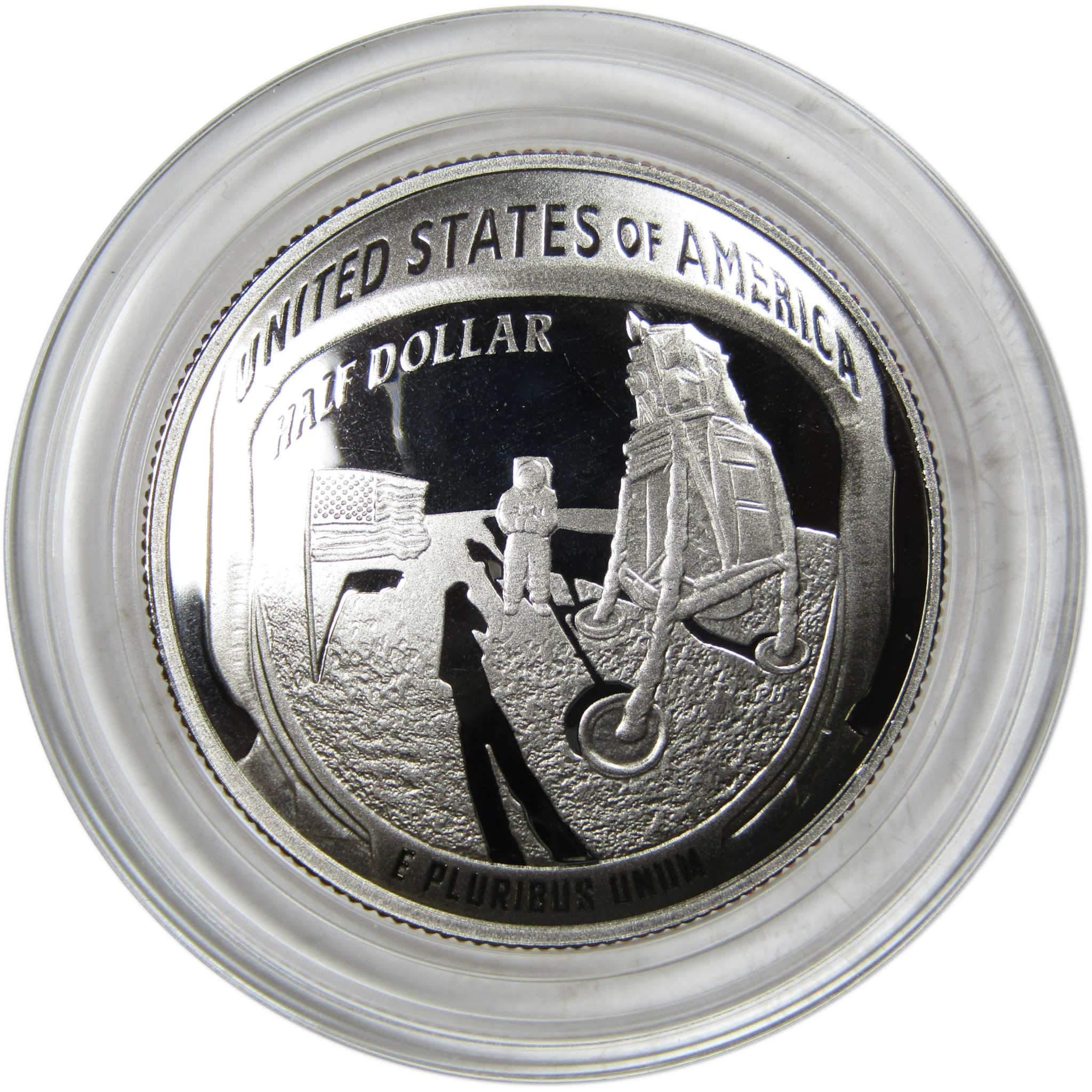 Apollo 11 Commemorative 50th Anniversary 2019 S 50c Clad Half Dollar Domed Proof