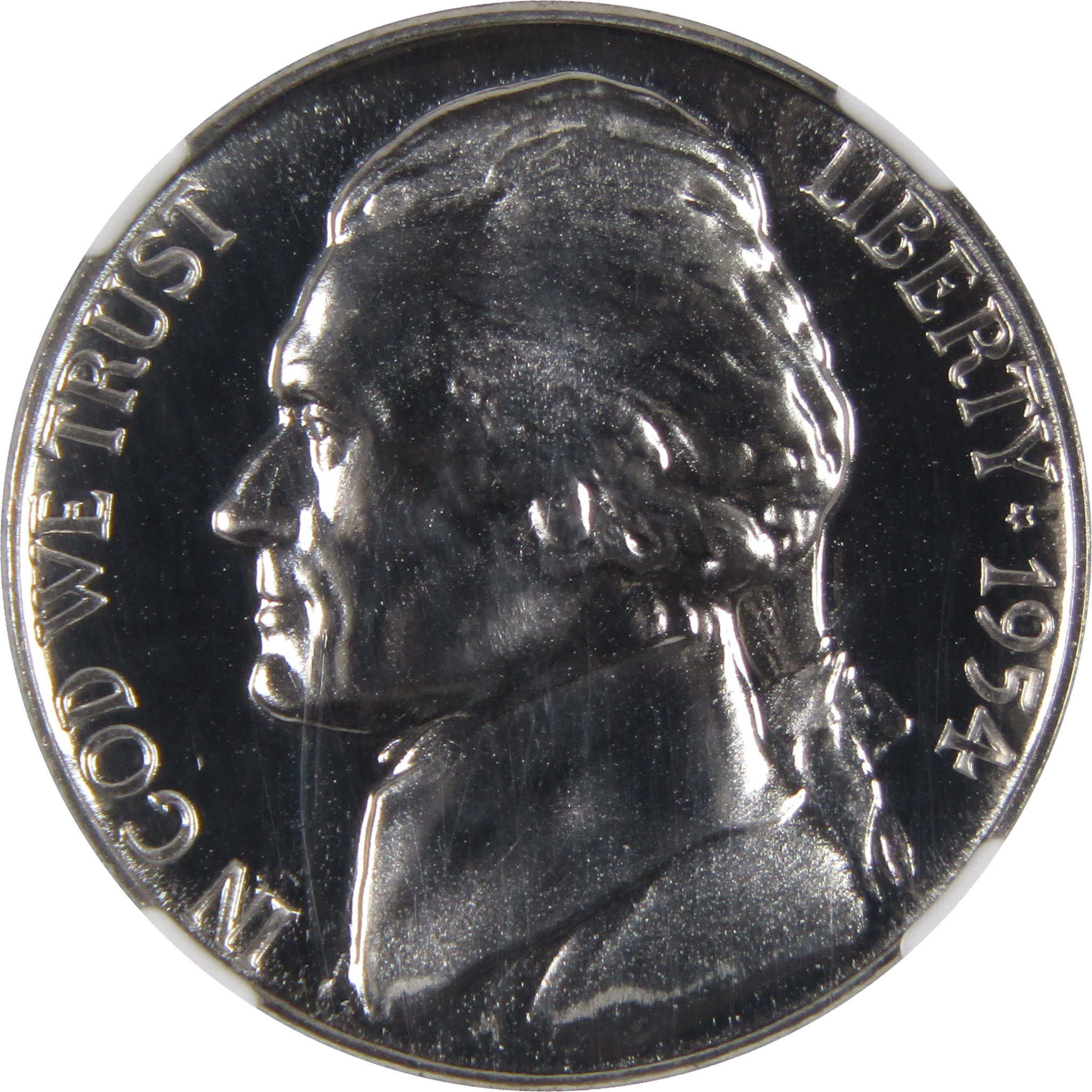 1954 Jefferson Nickel 5 Cent Piece PF 69 NGC 5c Proof Coin SKU:I2832