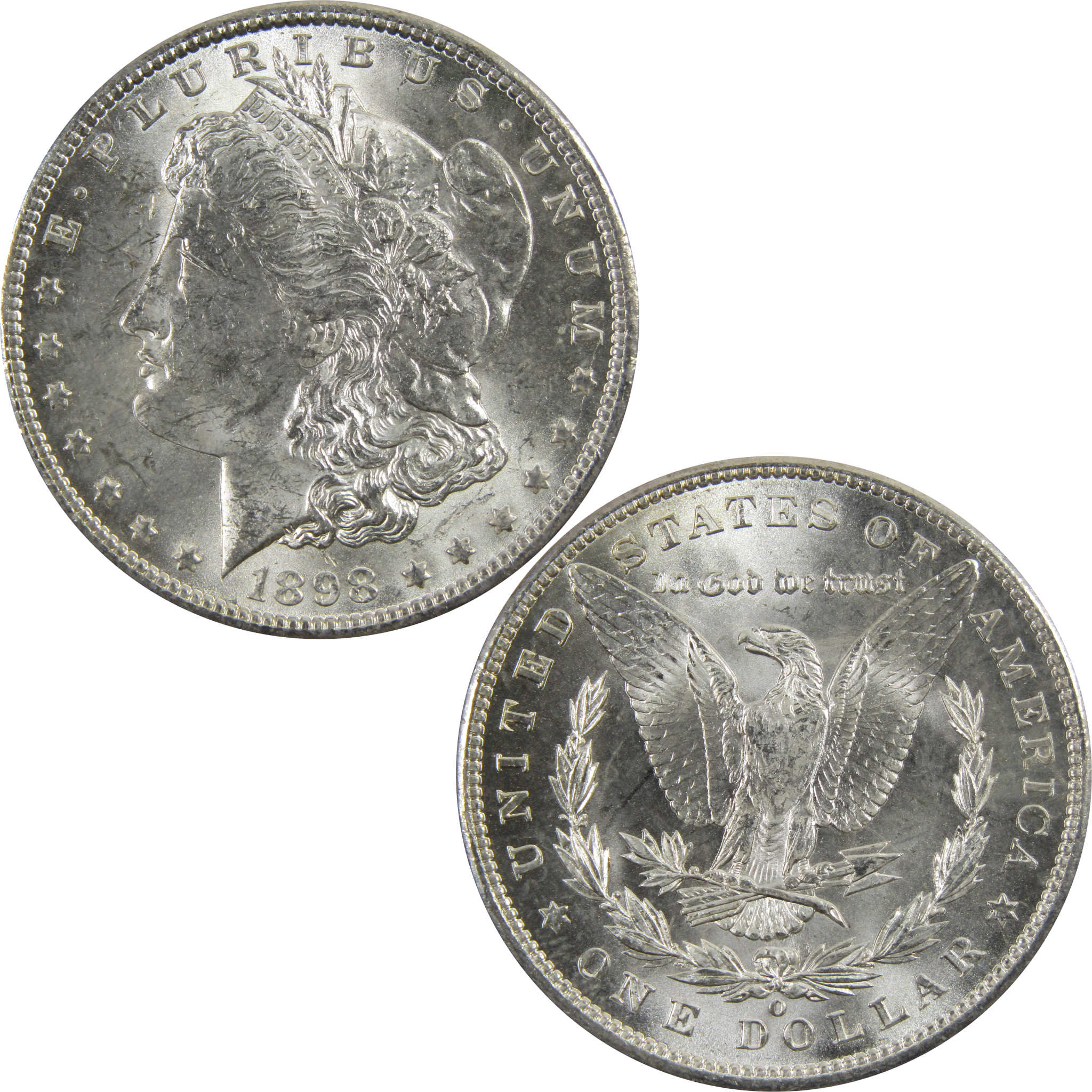 1898 O Morgan Dollar BU Uncirculated 90% Silver $1 Coin SKU:I5290 - Morgan coin - Morgan silver dollar - Morgan silver dollar for sale - Profile Coins &amp; Collectibles