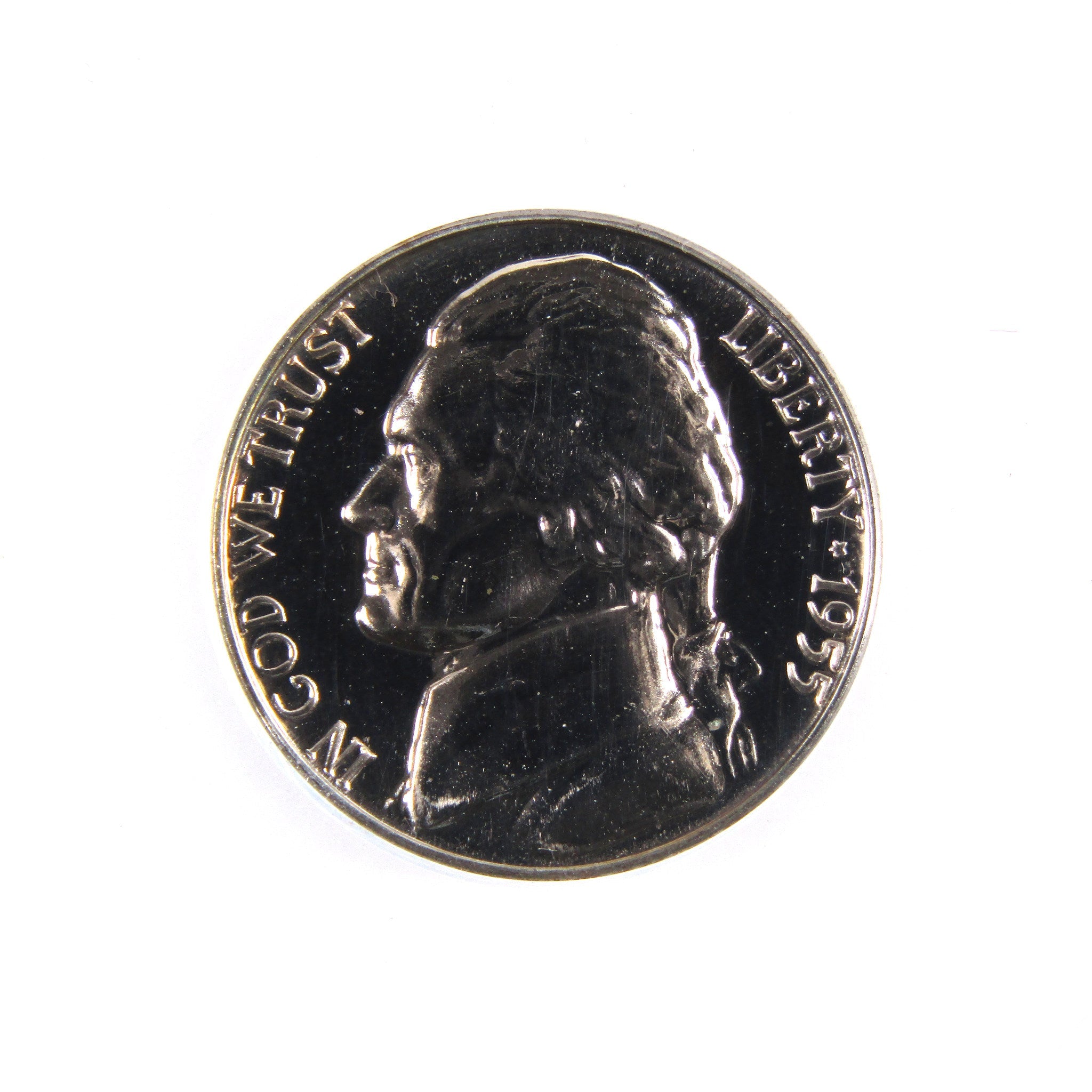 1955 Jefferson Nickel 5 Cent Piece PF 66 ANACS 5c Proof SKU:CPC2192