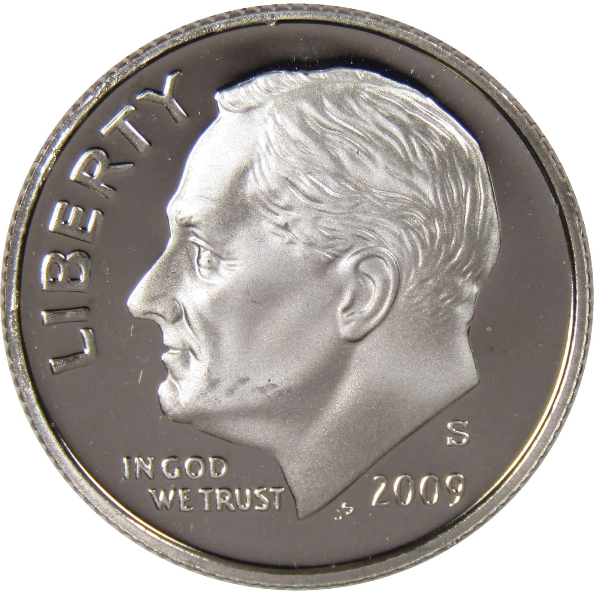 2009 S Roosevelt Dime Choice Proof Clad 10c US Coin Collectible