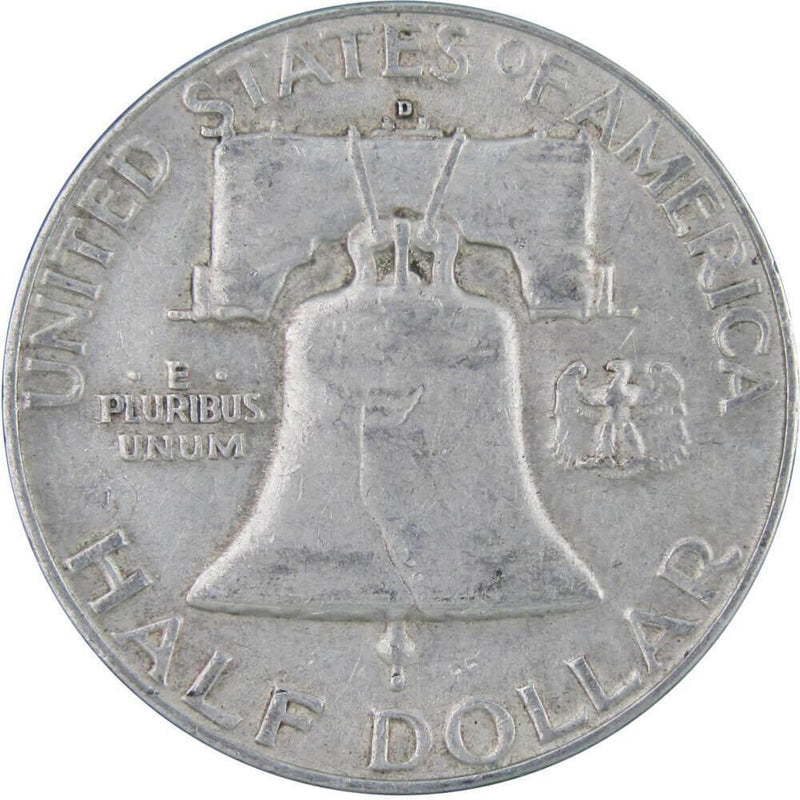1950 D Franklin Half Dollar XF EF Extremely Fine 90% Silver 50c US Coin - Franklin Half Dollar - Franklin half dollars - Franklin coins - Profile Coins &amp; Collectibles