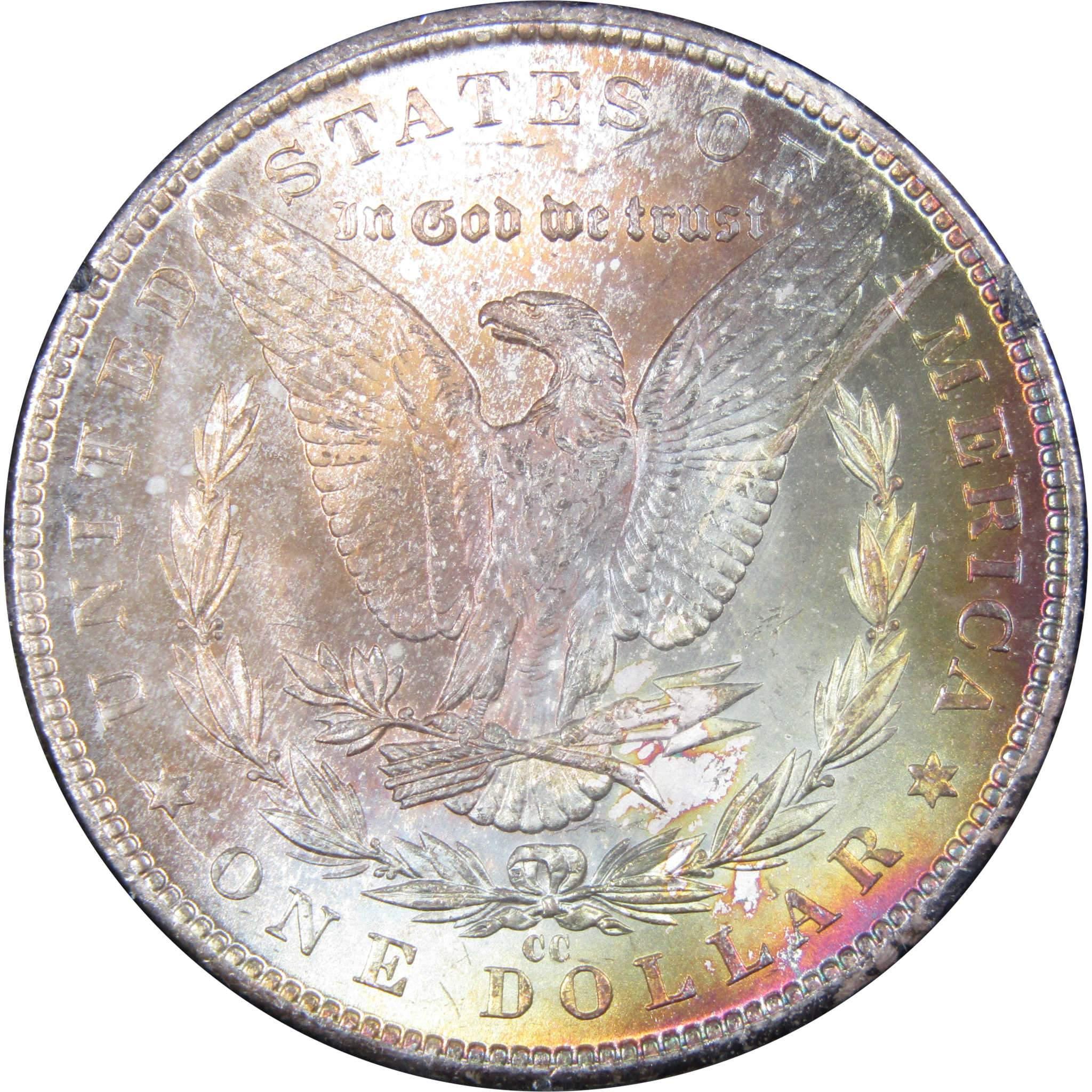 1884 CC GSA Morgan Dollar BU Uncirculated Silver $1 Toned SKU:IPC5060