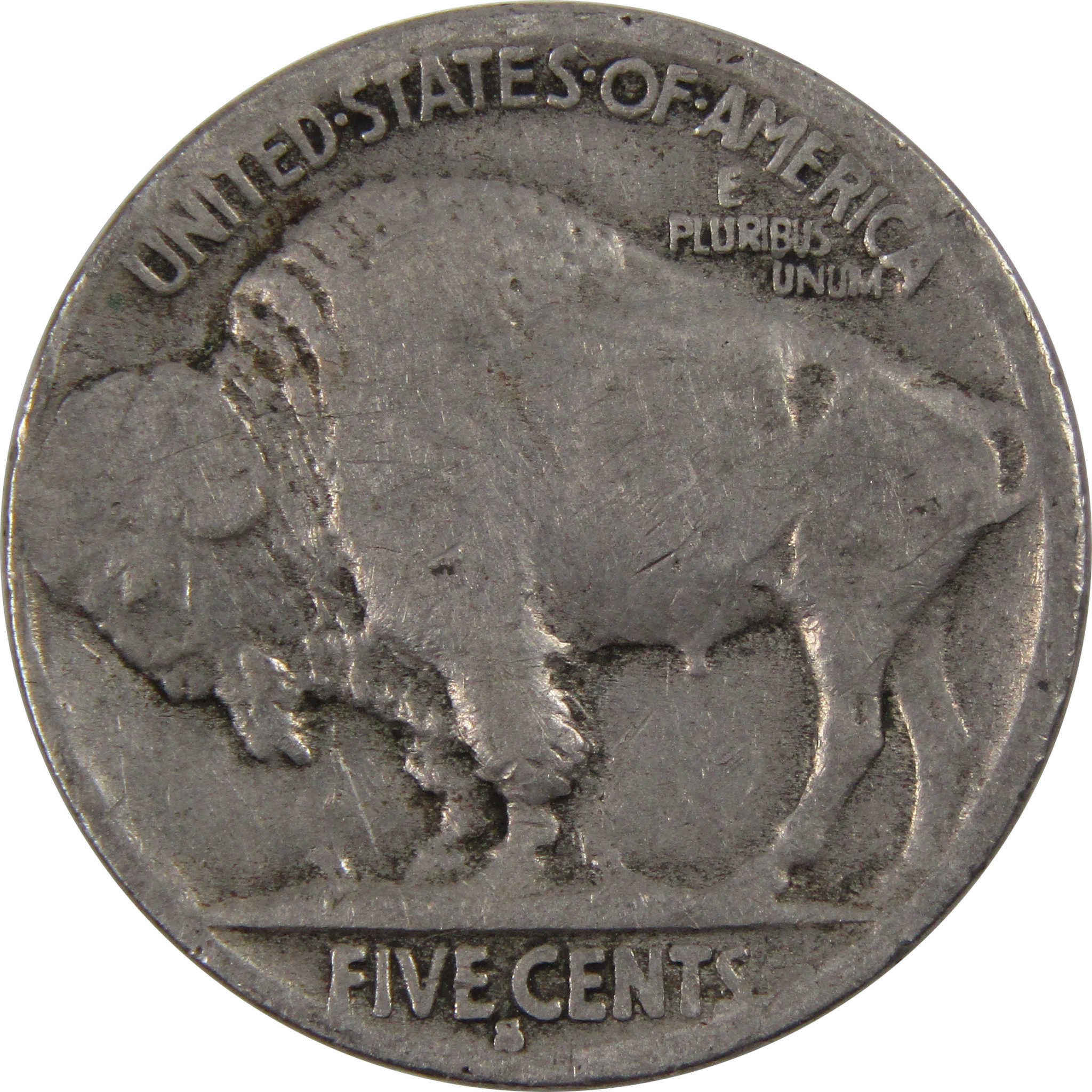 1914 S Indian Head Buffalo Nickel 5 Cent Piece AG About Good SKU:I3302