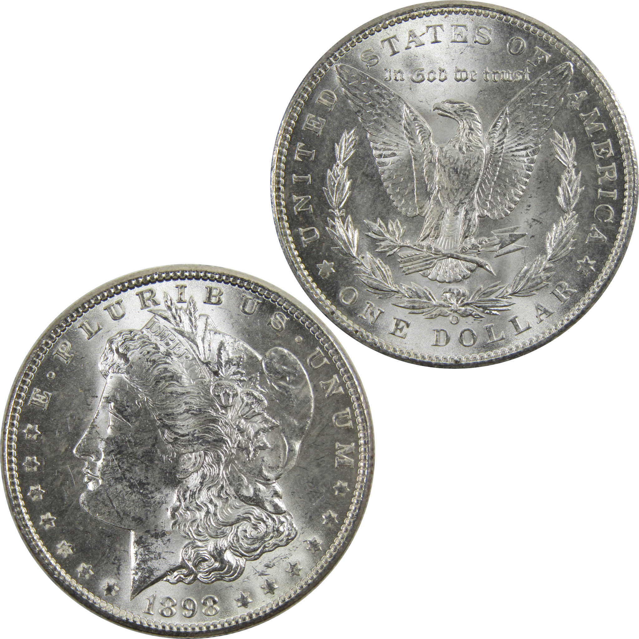 1898 O Morgan Dollar BU Uncirculated 90% Silver $1 Coin SKU:I5253 - Morgan coin - Morgan silver dollar - Morgan silver dollar for sale - Profile Coins &amp; Collectibles