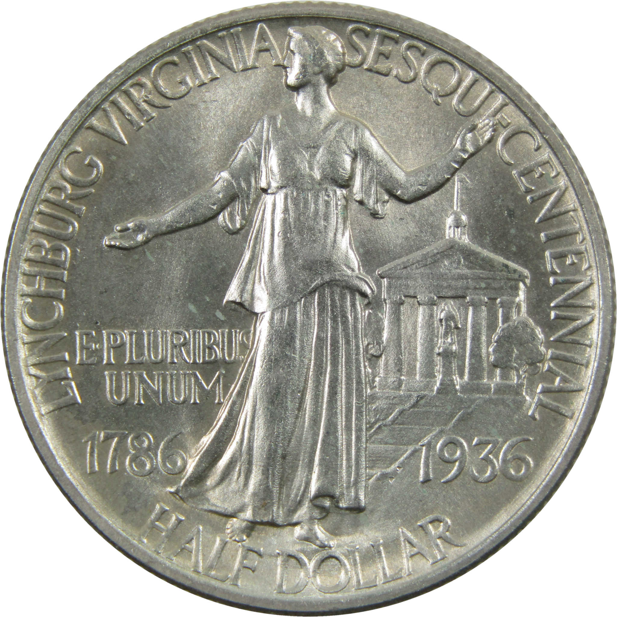 Lynchburg Virginia Commemorative Half Dollar 1936 About Unc SKU:I4492