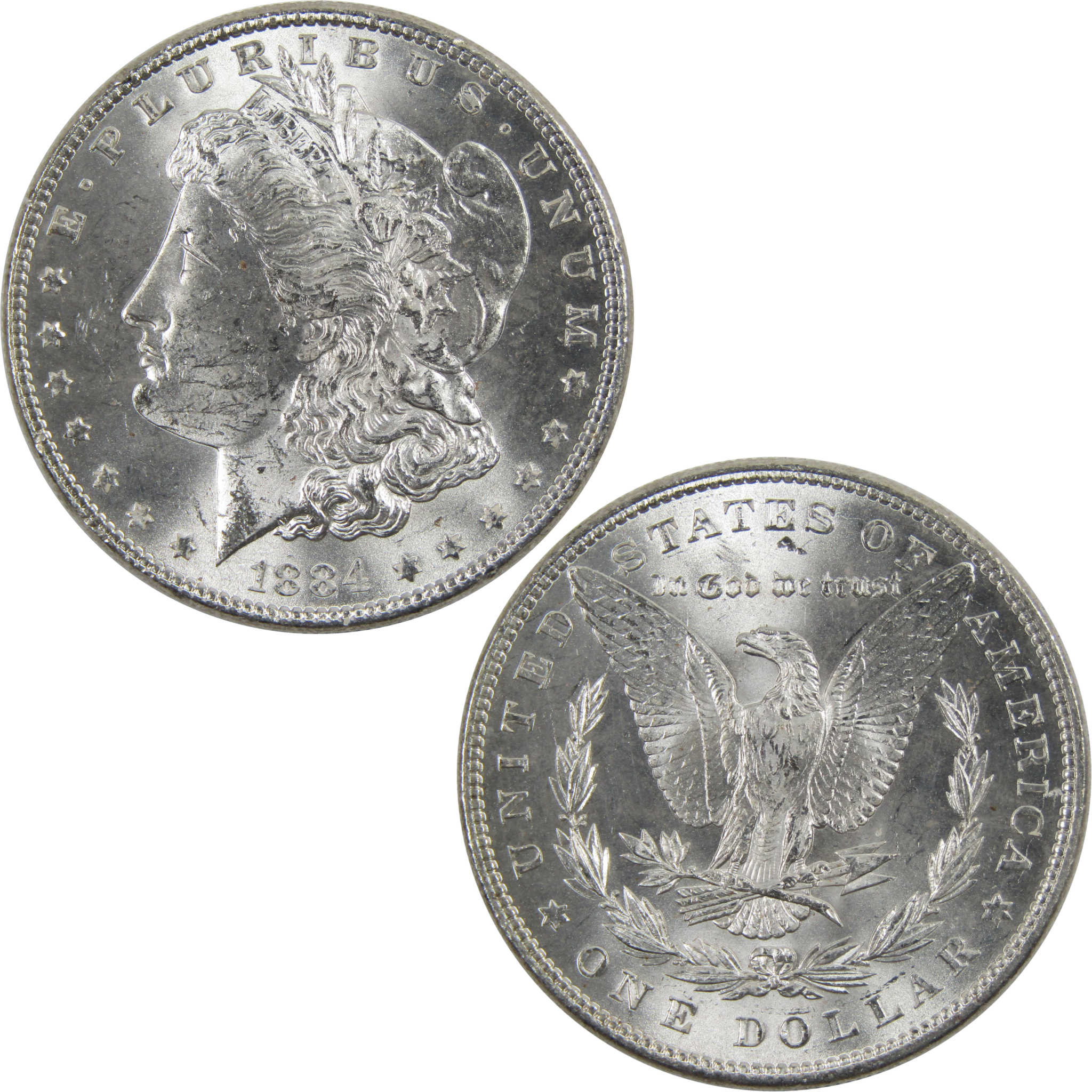 1884 Morgan Dollar BU Uncirculated 90% Silver $1 Coin SKU:I6025 - Morgan coin - Morgan silver dollar - Morgan silver dollar for sale - Profile Coins &amp; Collectibles