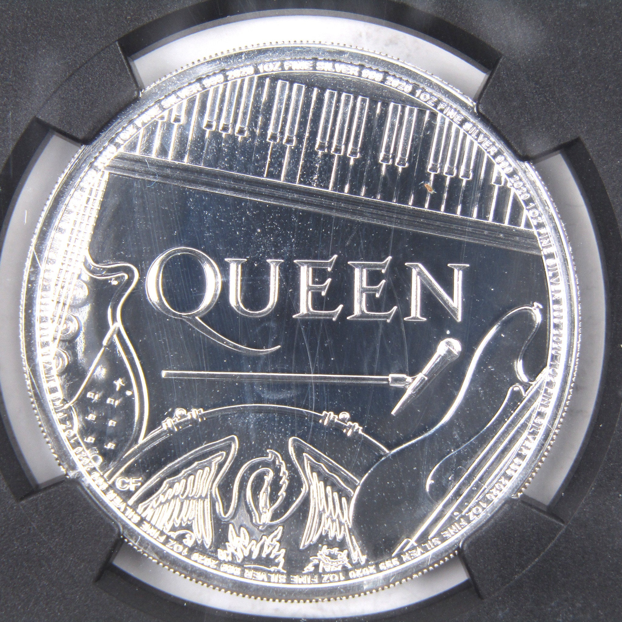 Music Legends Queen MS70 NGC Silver 2020 UK First Releases SKU:CPC1621