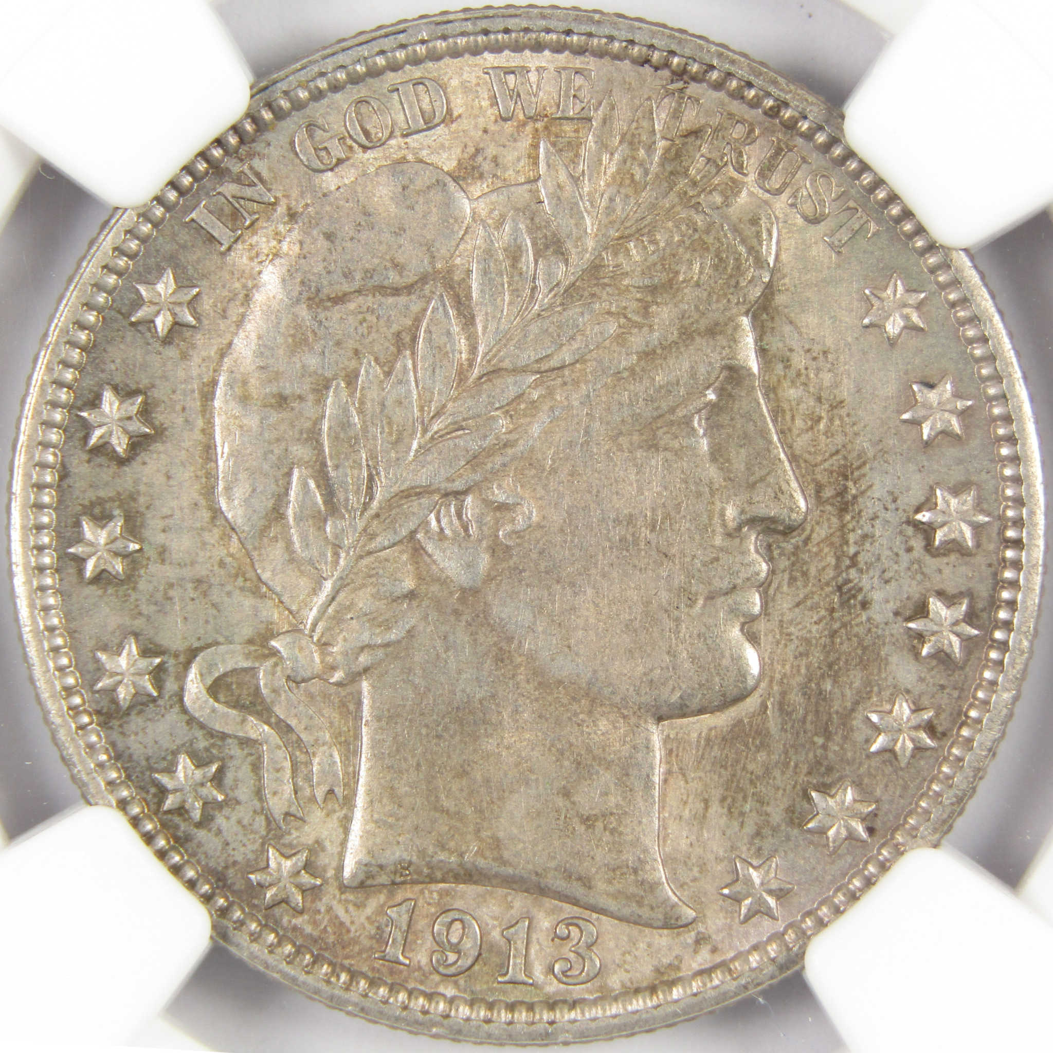 1913 Barber Half Dollar Uncirculated Details NGC Silver SKU:EBAY400