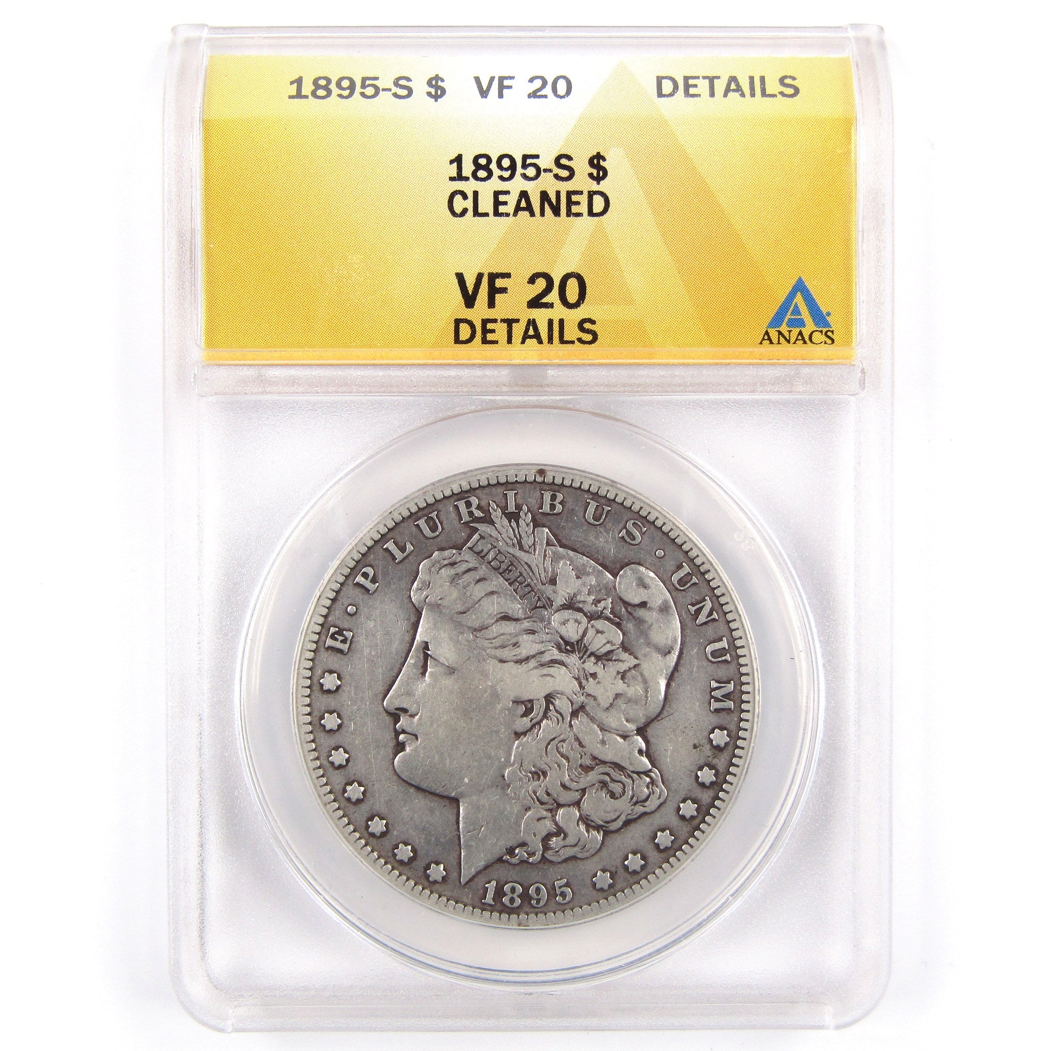 1895 S Morgan Dollar VF 20 Details ANACS 90% Silver SKU:CPC2288 - Morgan coin - Morgan silver dollar - Morgan silver dollar for sale - Profile Coins &amp; Collectibles