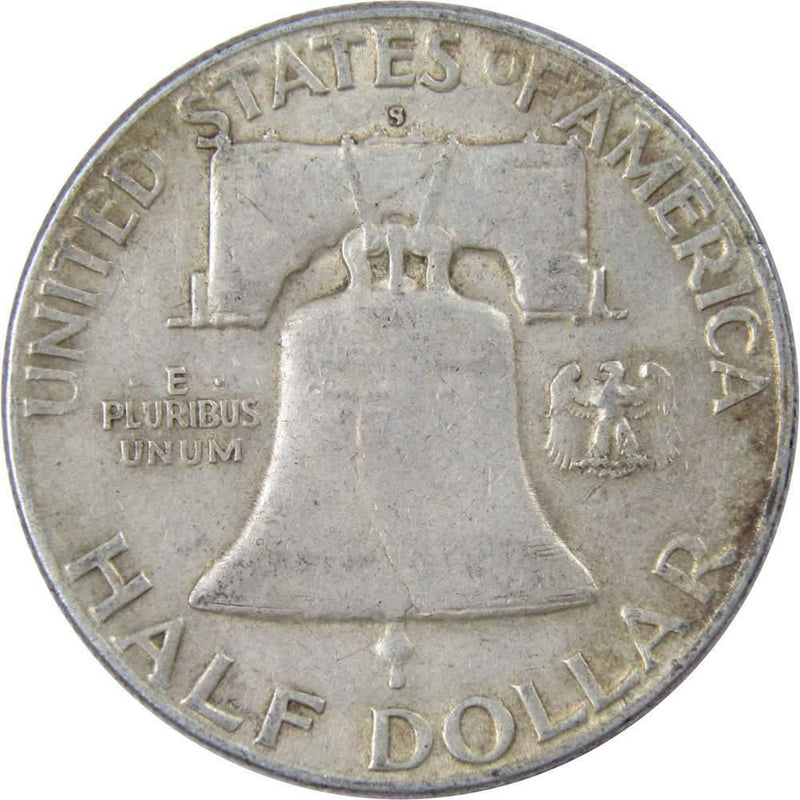 1951 S Franklin Half Dollar VF Very Fine 90% Silver 50c US Coin Collectible - Franklin Half Dollar - Franklin half dollars - Franklin coins - Profile Coins &amp; Collectibles