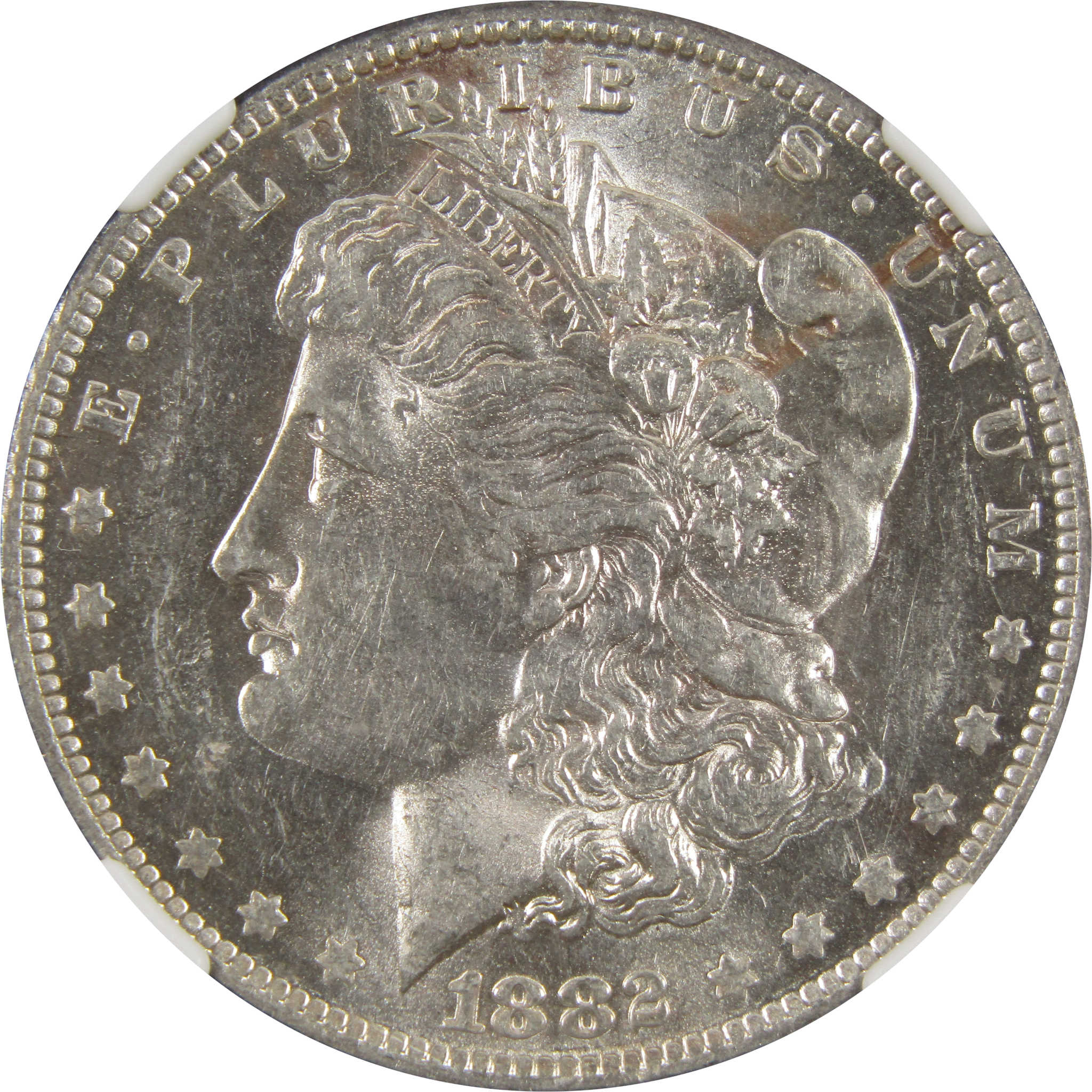 1882 O/S Morgan Dollar AU 58 NGC 90% Silver $1 Coin SKU:I7739 - Morgan coin - Morgan silver dollar - Morgan silver dollar for sale - Profile Coins &amp; Collectibles