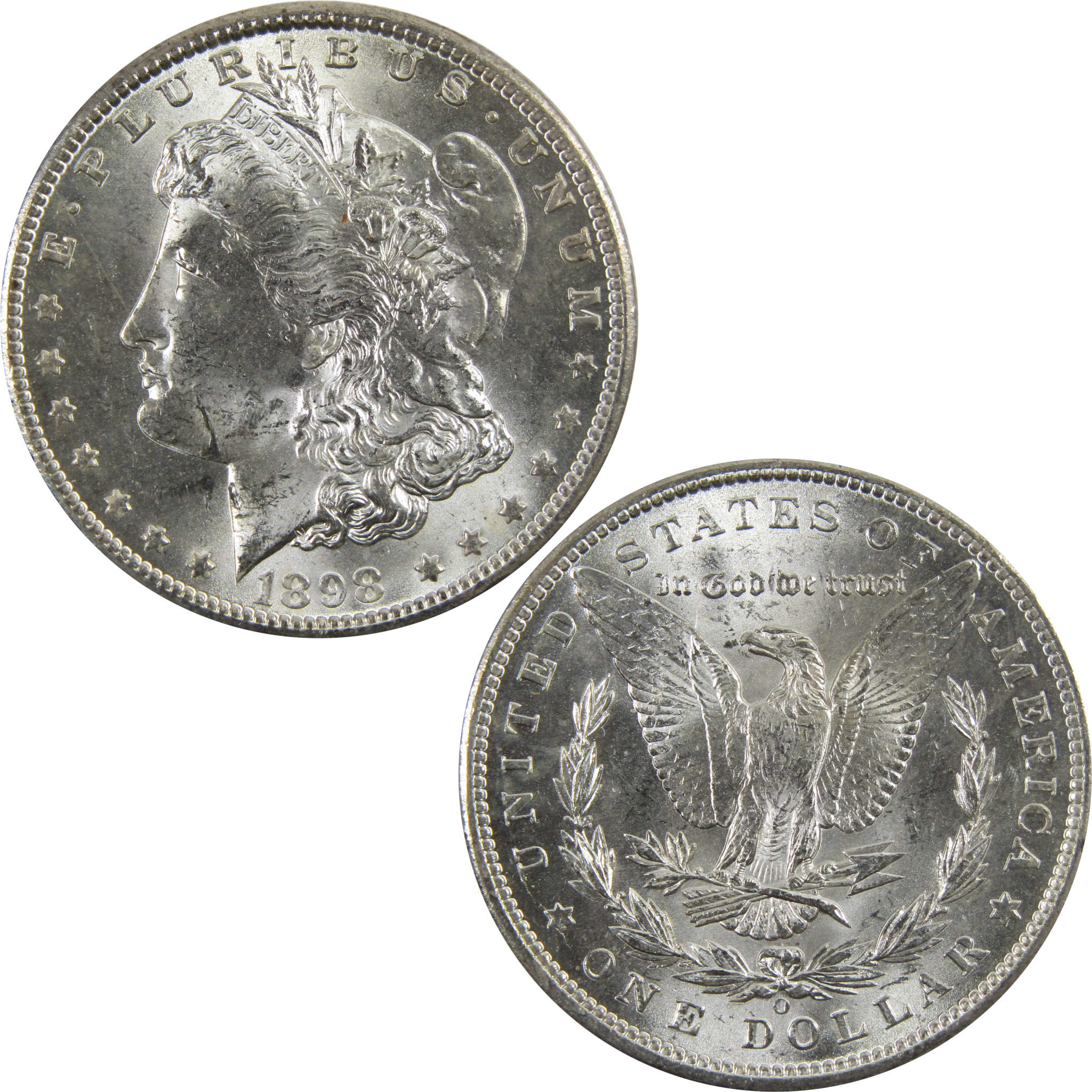 1898 O Morgan Dollar BU Uncirculated 90% Silver $1 Coin SKU:I5258 - Morgan coin - Morgan silver dollar - Morgan silver dollar for sale - Profile Coins &amp; Collectibles