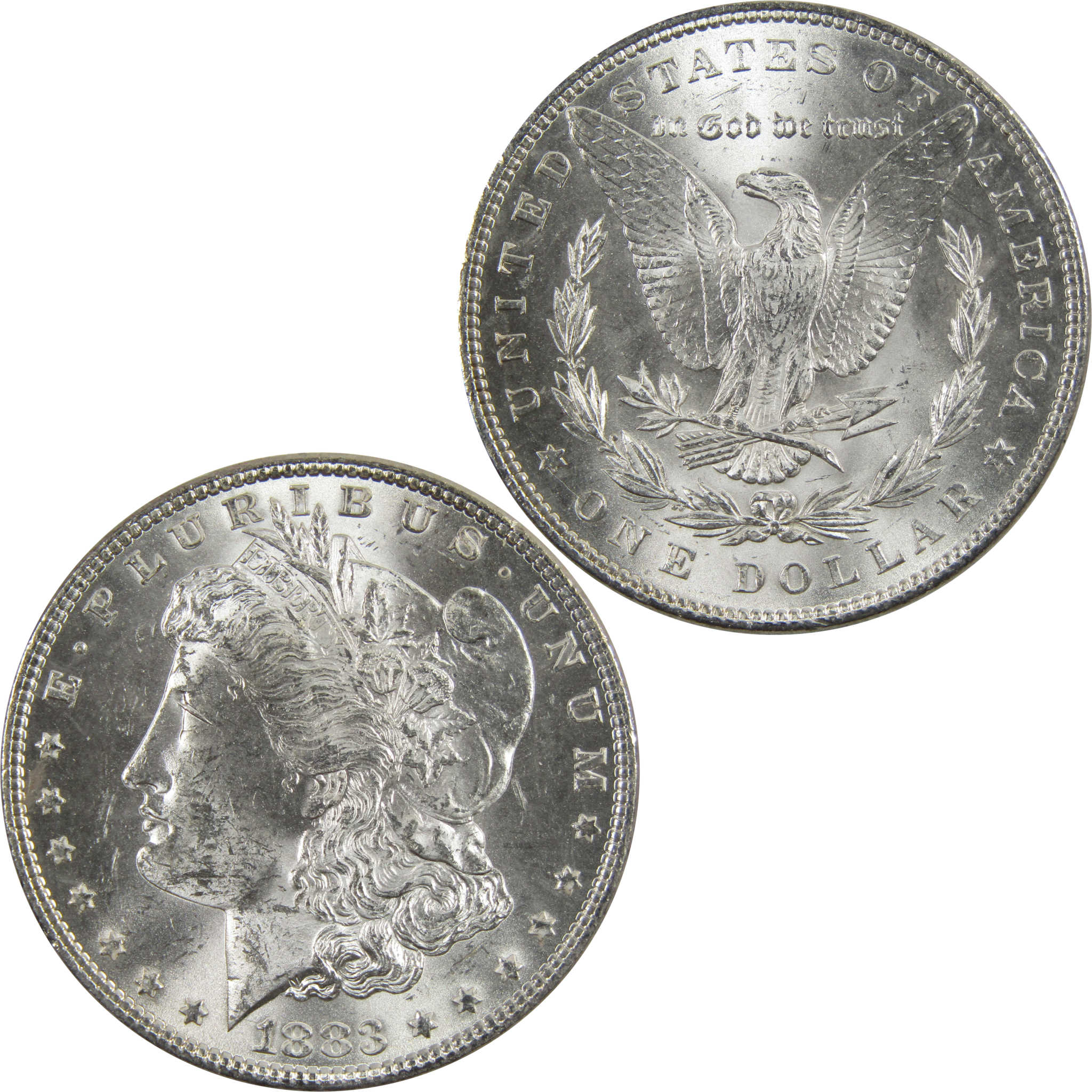 1883 Morgan Dollar BU Uncirculated 90% Silver $1 Coin SKU:I5173 - Morgan coin - Morgan silver dollar - Morgan silver dollar for sale - Profile Coins &amp; Collectibles