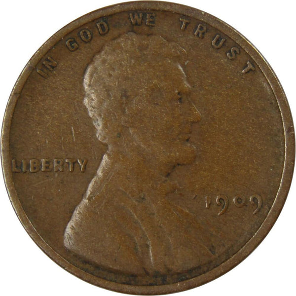 1909 Lincoln Wheat Cent VG Very Good Bronze Penny 1c Coin Collectible - Lincoln Cent - Profile Coins &amp; Collectibles