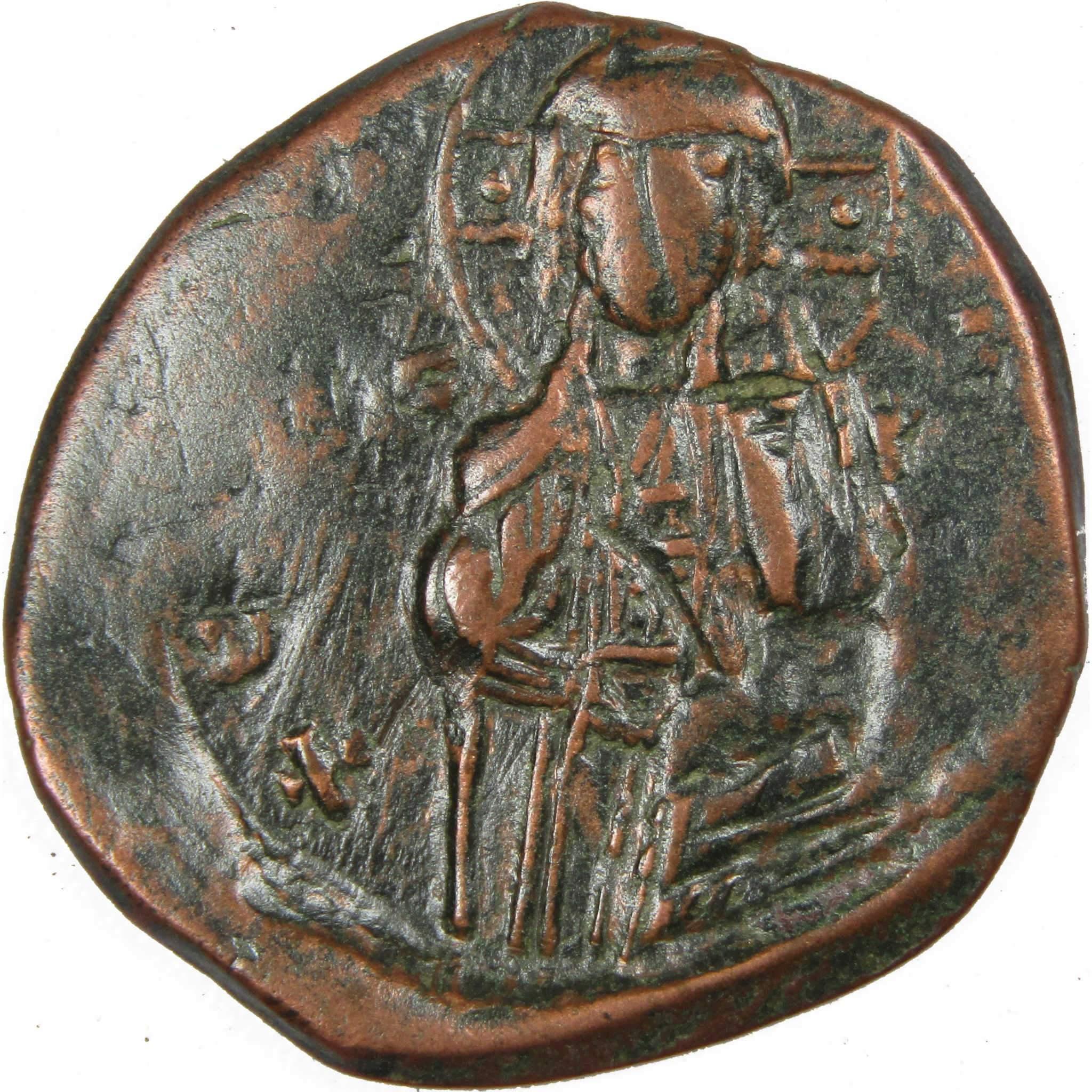 1034-1041 AD Michael IV Follis Christ Antiphonetes VF SKU:IPC3818