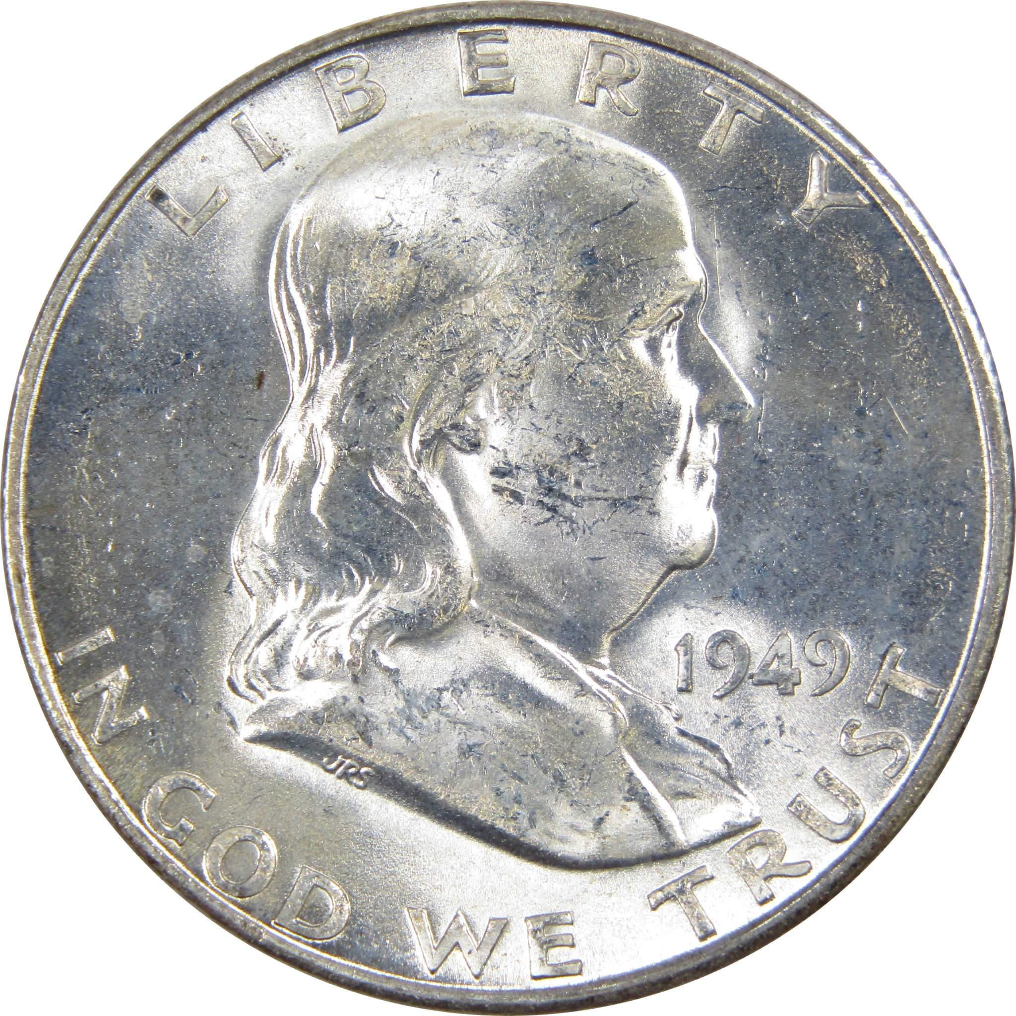 1949 S Franklin Half Dollar Choice Uncirculated Silver 50c SKU:IPC2060
