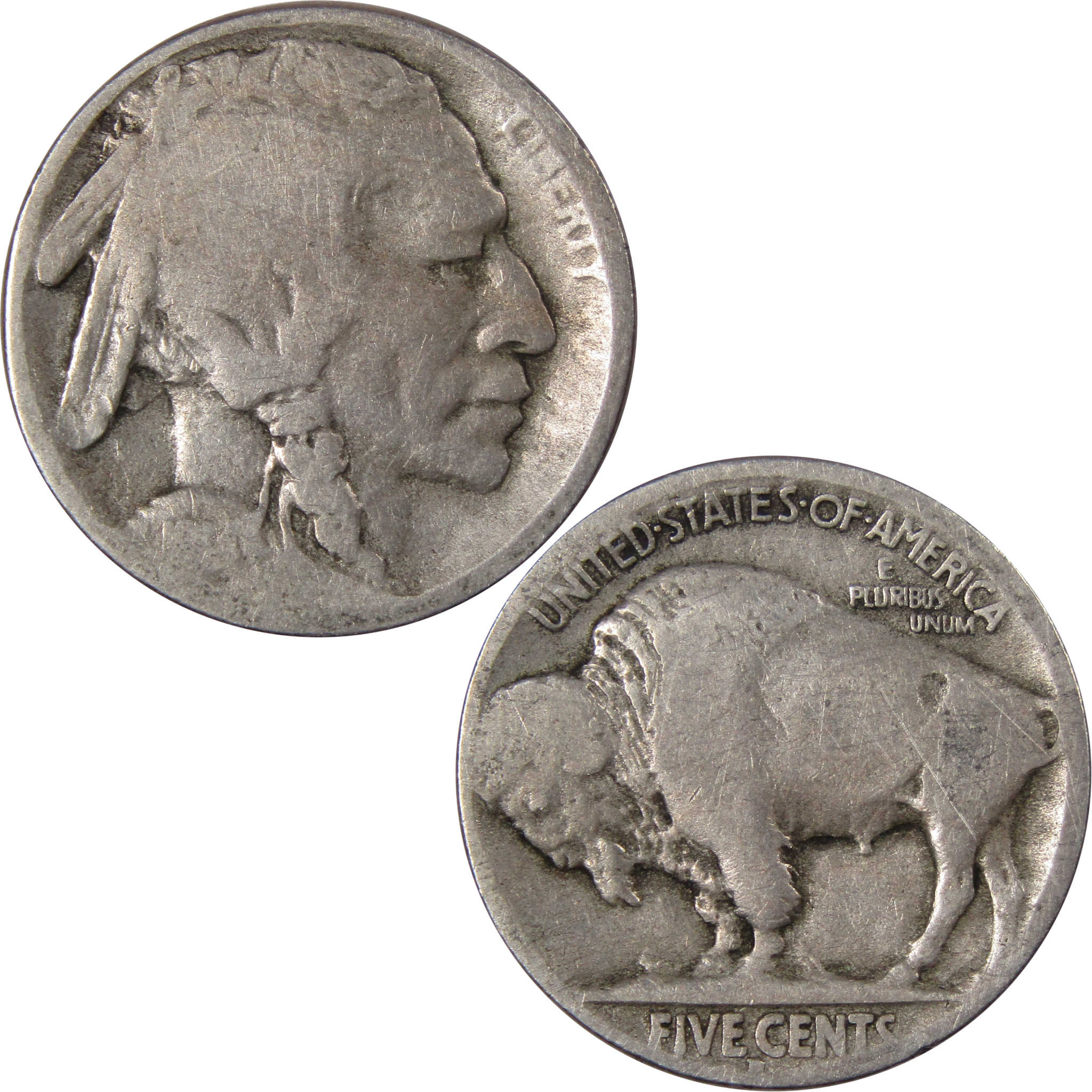 1914 D Indian Head Buffalo Nickel AG About Good 5c SKU:IPC9365
