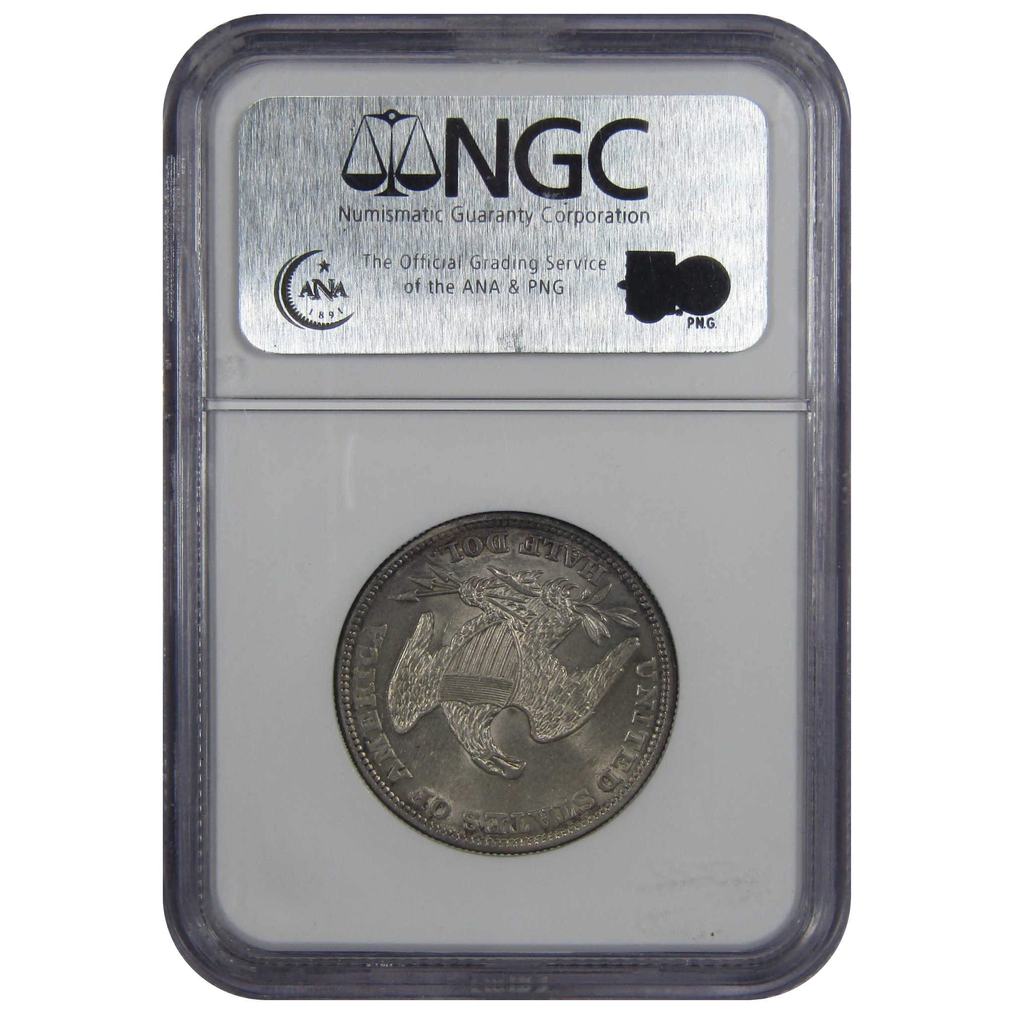 1838 Capped Bust Half Dollar AU 58 NGC 90% Silver 50c Coin SKU:IPC8455