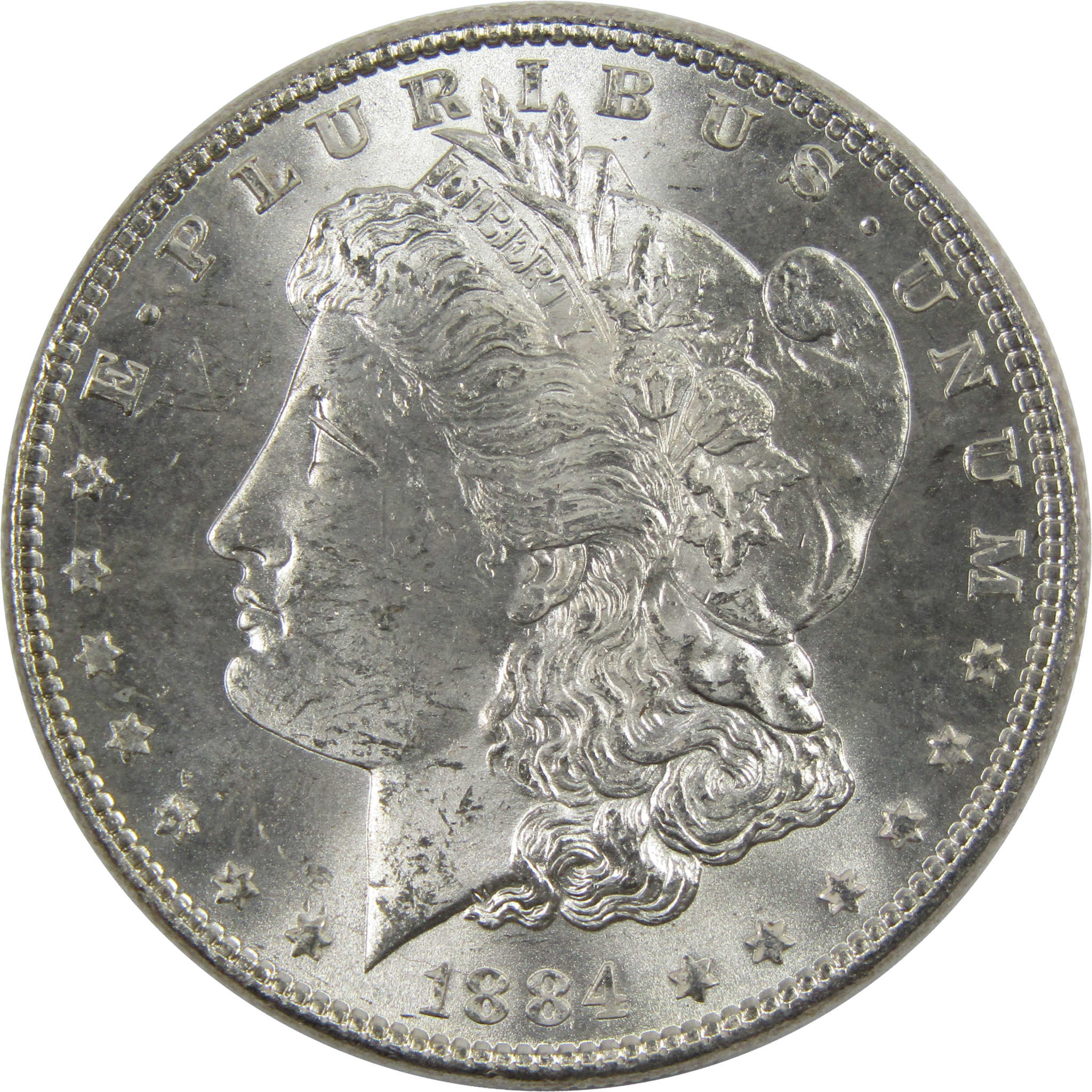 1884 Morgan Dollar BU Uncirculated 90% Silver $1 Coin SKU:I6010 - Morgan coin - Morgan silver dollar - Morgan silver dollar for sale - Profile Coins &amp; Collectibles