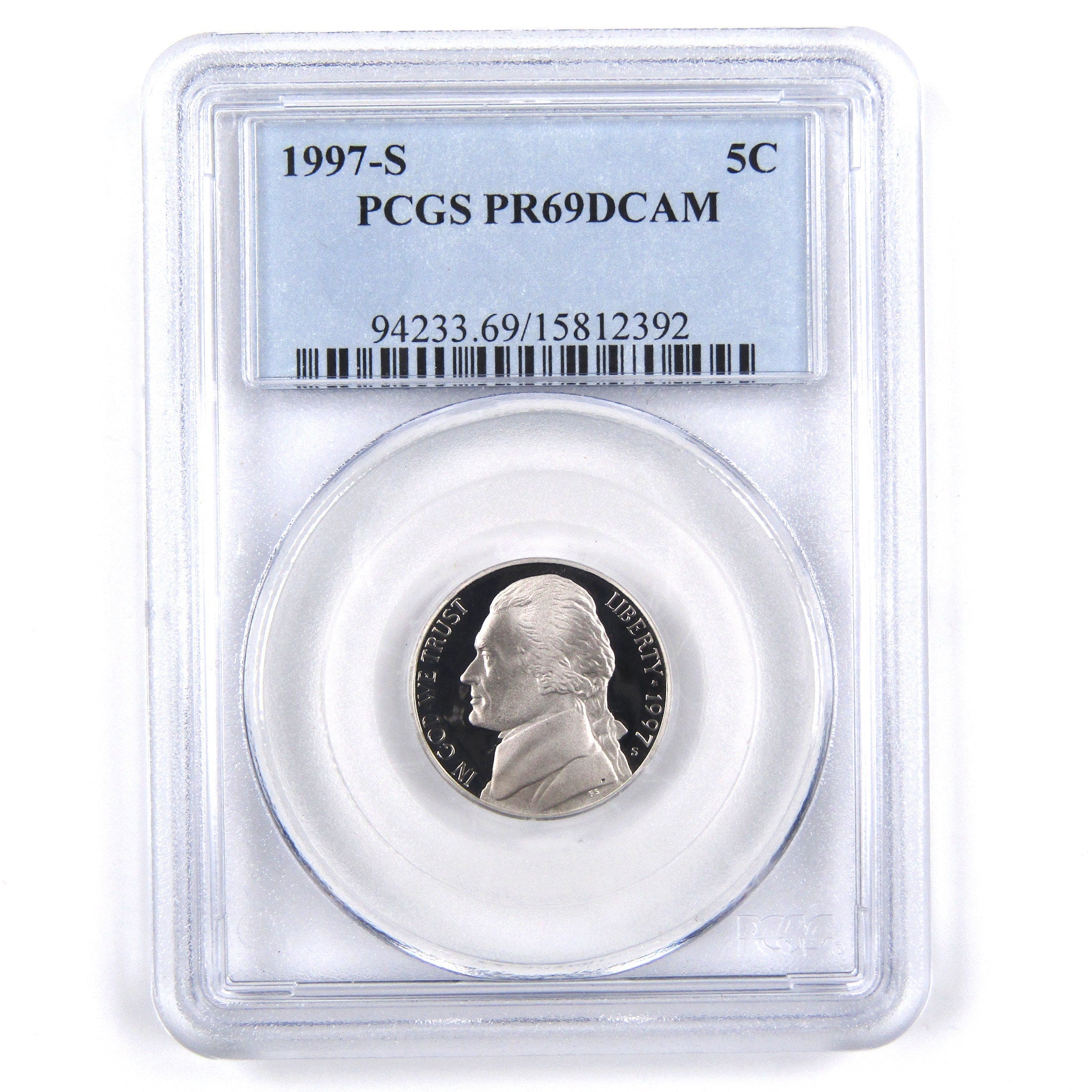 1997 S Jefferson Nickel 5 Cent Piece PR 69 DCAM PCGS Proof SKU:CPC2385