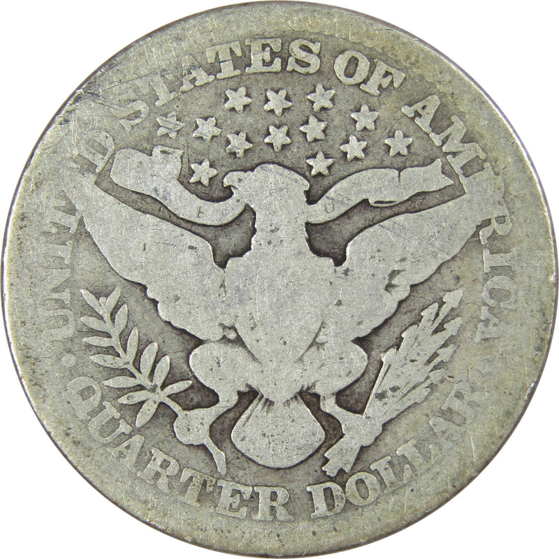 1915 Barber Quarter AG About Good 90% Silver 25c US Type Coin Collectible - Barber Quarters - Barber Quarters for Sale - Profile Coins &amp; Collectibles