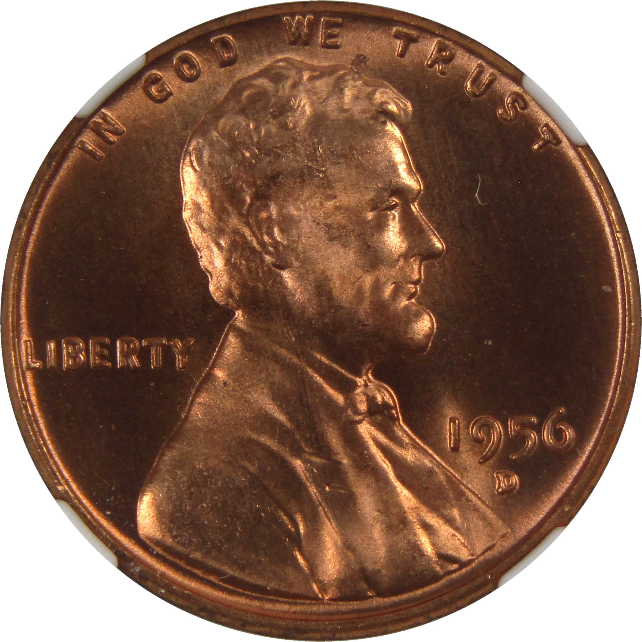 1956 D Lincoln Wheat Cent MS 66 RD NGC Penny Uncirculated SKU:I3662