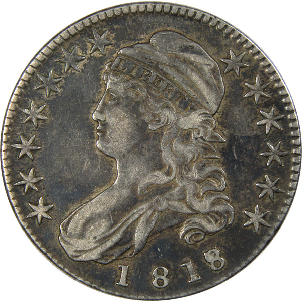 1818/7 Small 8 Capped Bust Half Dollar XF Extremely Fine SKU