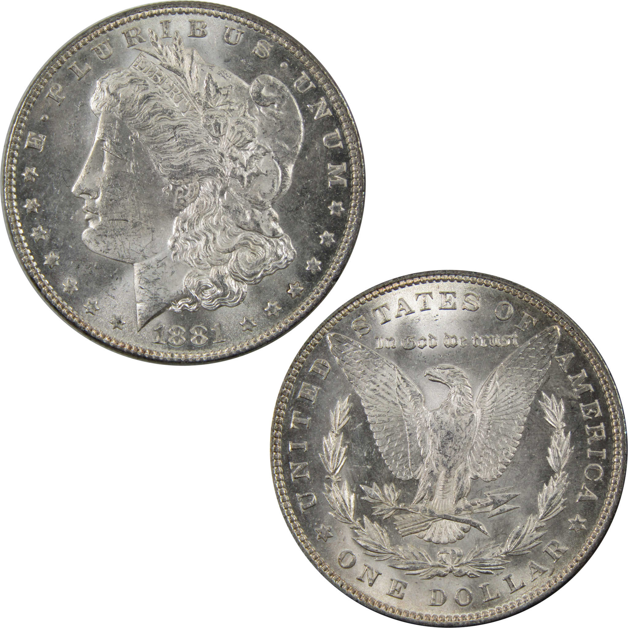 1881 Morgan Dollar BU Uncirculated 90% Silver $1 Coin SKU:I4765 - Morgan coin - Morgan silver dollar - Morgan silver dollar for sale - Profile Coins &amp; Collectibles