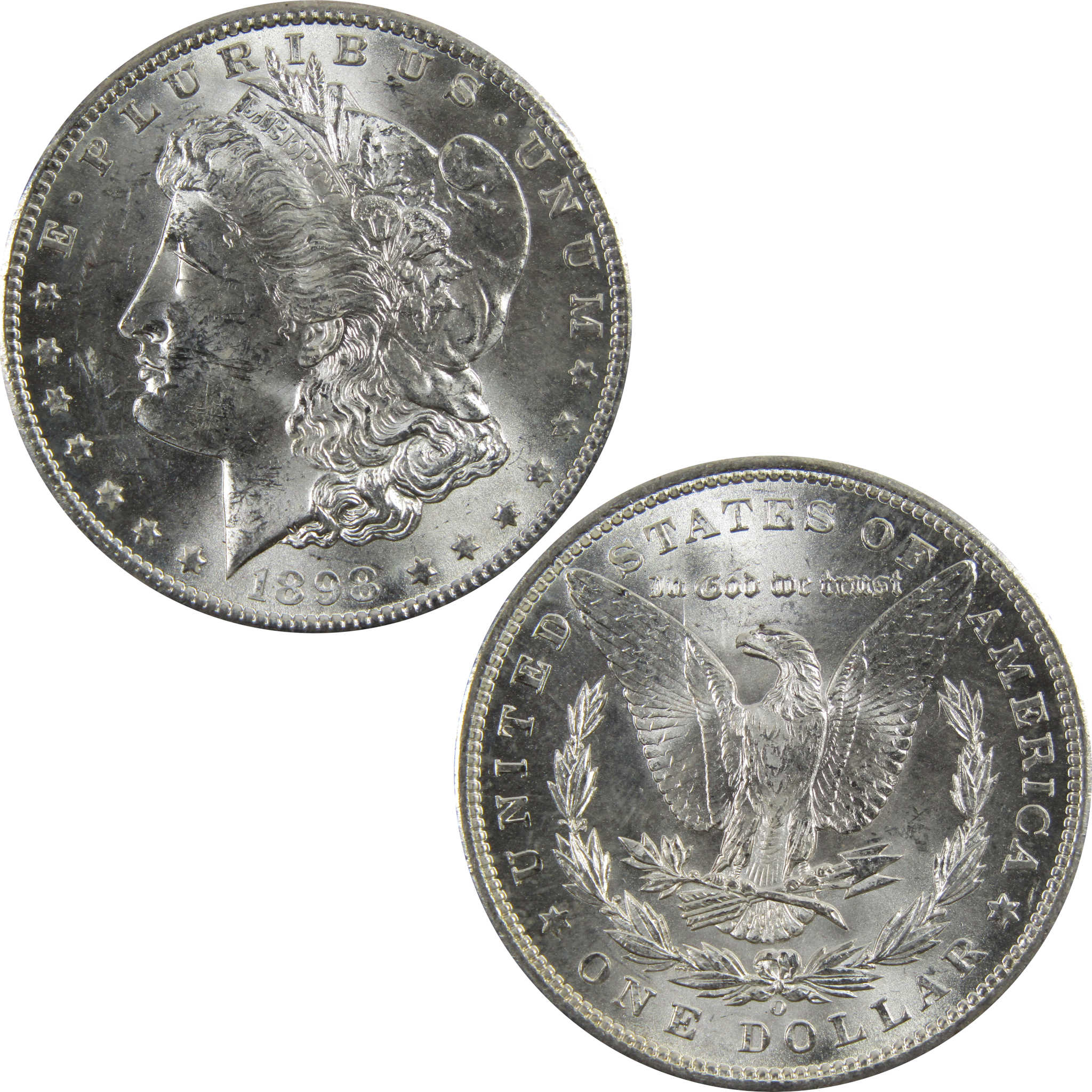 1898 O Morgan Dollar BU Uncirculated 90% Silver $1 Coin SKU:I5230 - Morgan coin - Morgan silver dollar - Morgan silver dollar for sale - Profile Coins &amp; Collectibles