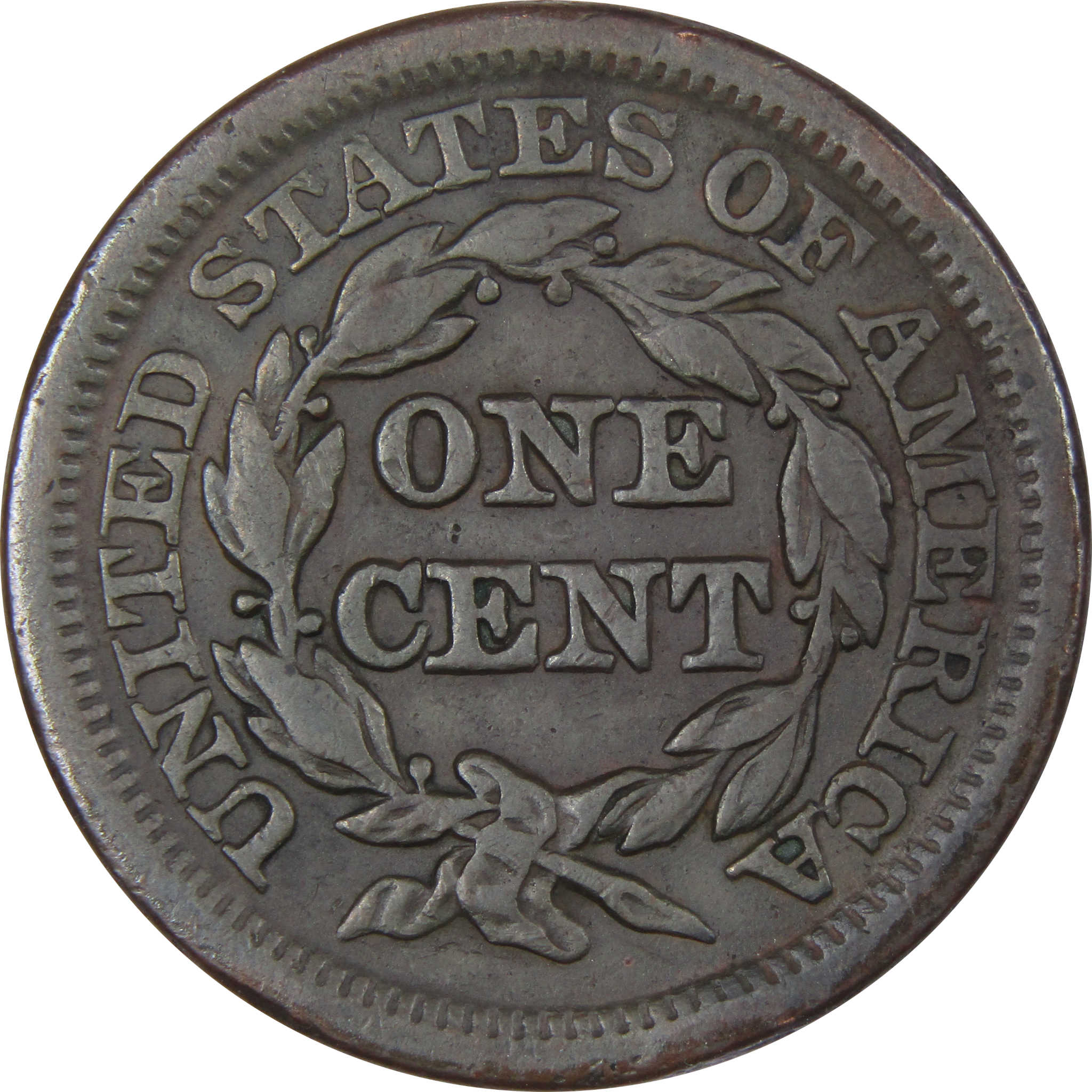 1848 Braided Hair Large Cent VF Very Fine Copper Penny 1c SKU:IPC8061