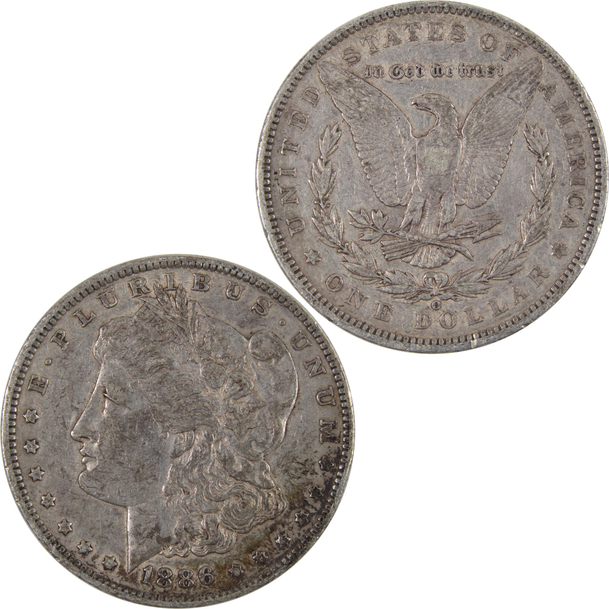 1886 O Morgan Dollar VF Very Fine 90% Silver US Coin SKU:I2417 - Morgan coin - Morgan silver dollar - Morgan silver dollar for sale - Profile Coins &amp; Collectibles