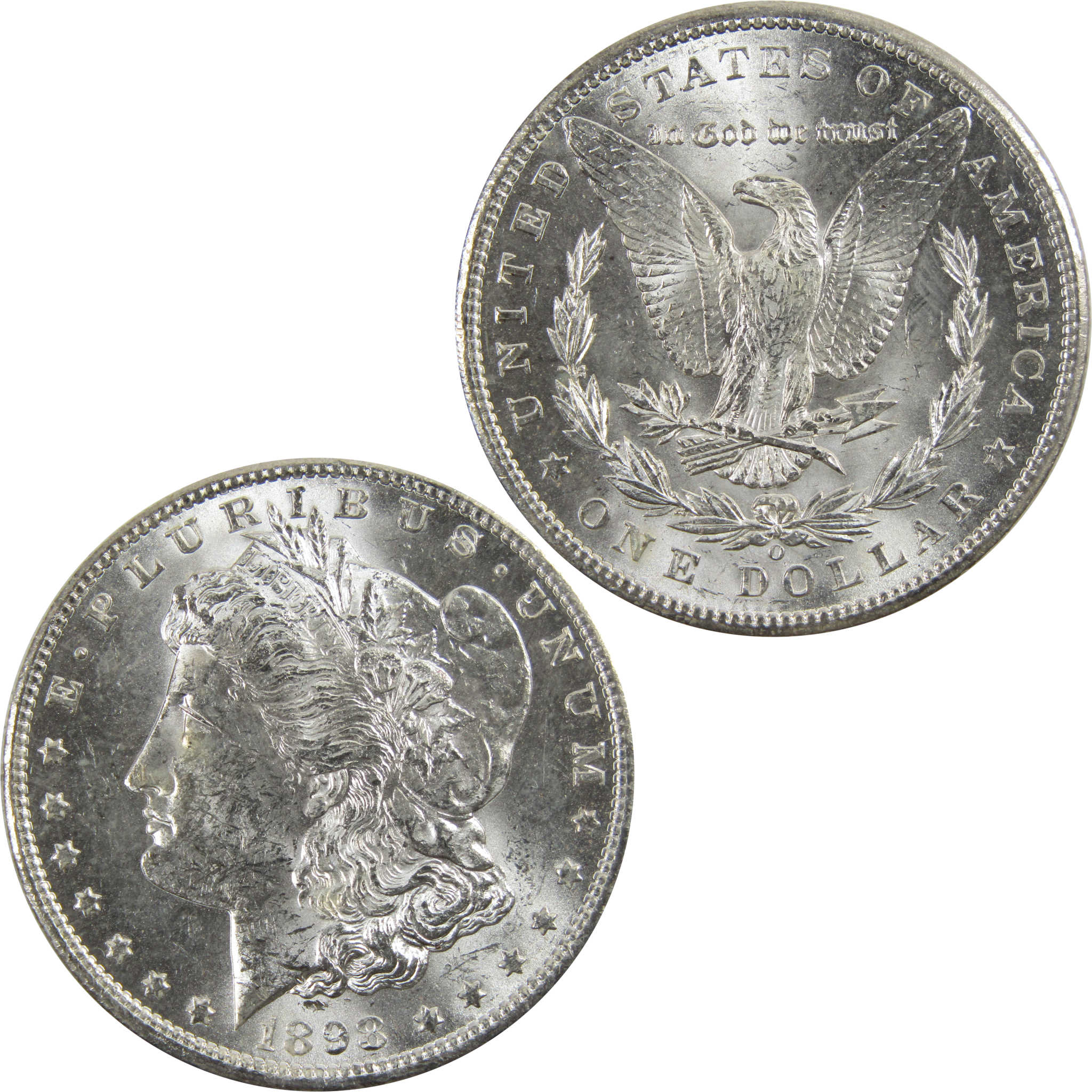 1898 O Morgan Dollar BU Uncirculated 90% Silver $1 Coin SKU:I5205 - Morgan coin - Morgan silver dollar - Morgan silver dollar for sale - Profile Coins &amp; Collectibles