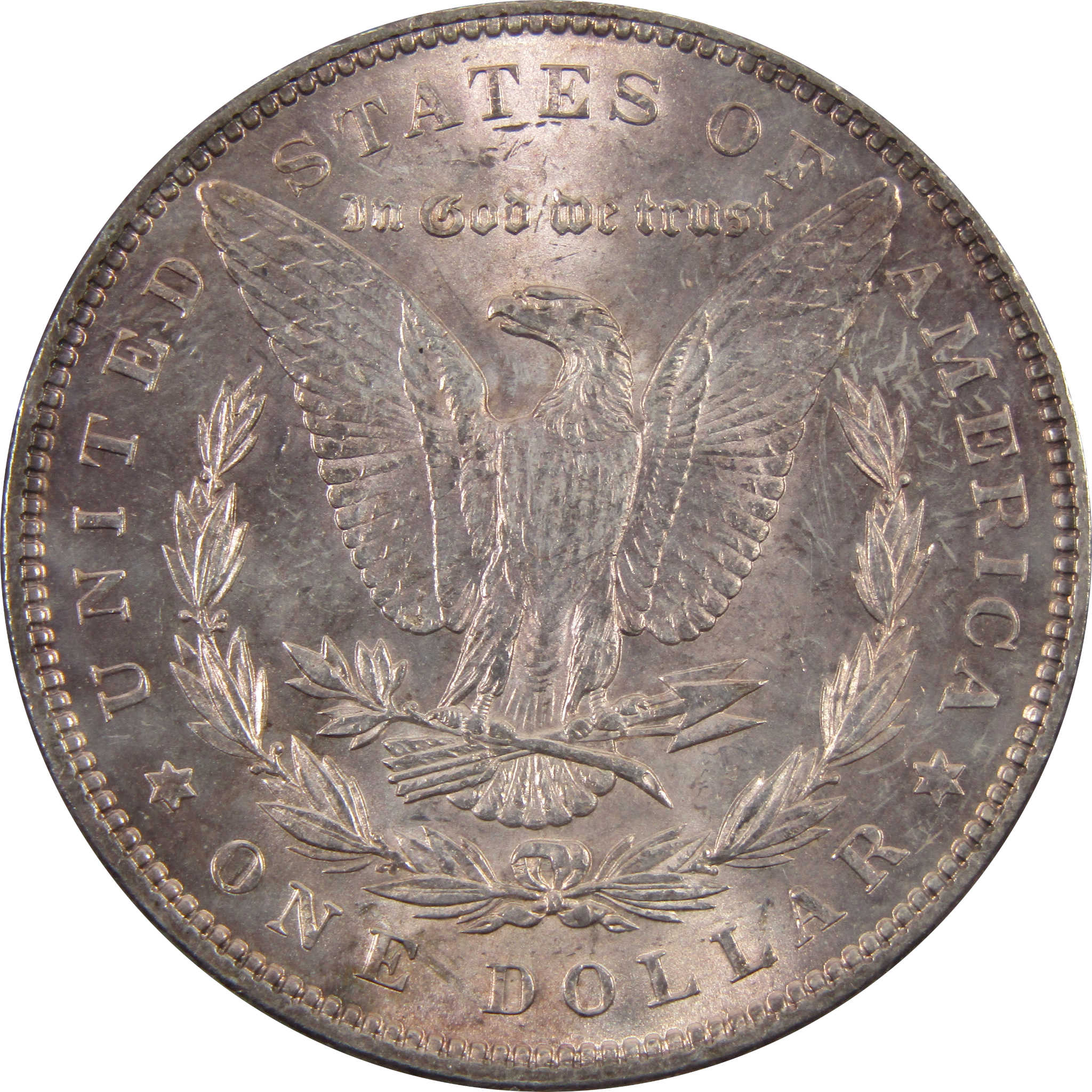 1899 Morgan Dollar BU 90% Silver $1 Coin Purple Toned SKU:I7691