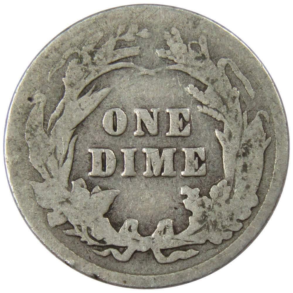 1902 Barber Dime AG About Good 90% Silver 10c US Type Coin Collectible