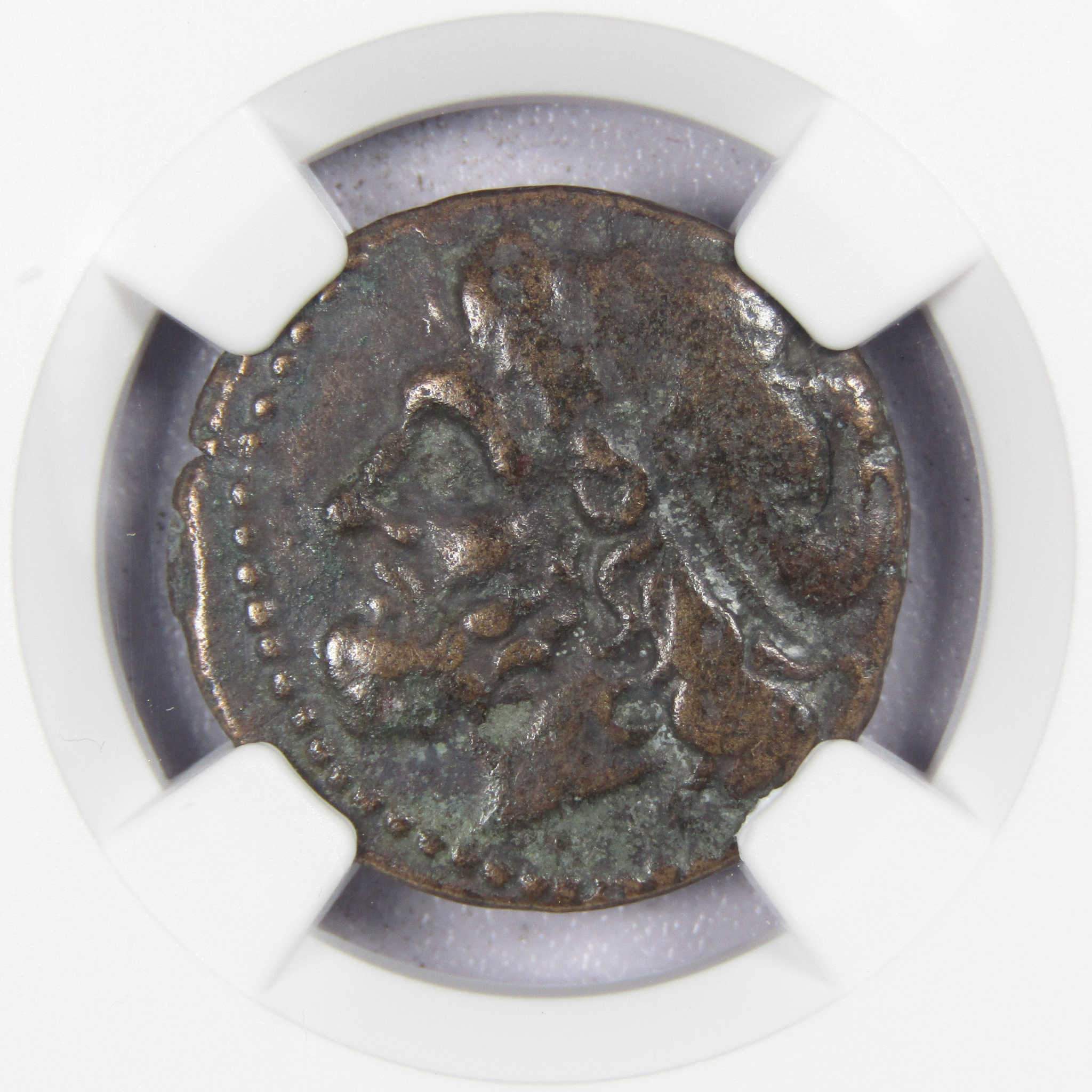 275-215 BC Sicily Syracuse Hieron II AE Poseidon VF NGC SKU:IPC5439