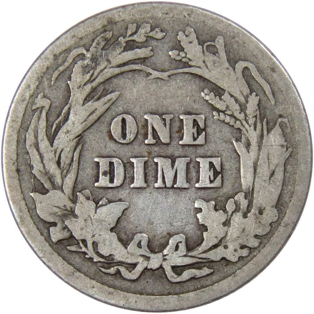1906 Barber Dime AG About Good 90% Silver 10c US Type Coin Collectible