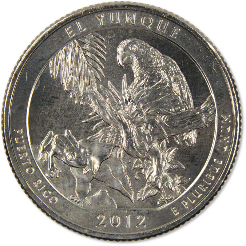 2012 S National Park Quarter 5 Coin Set Uncirculated Mint State Clad 25c - National Park Quarters - America the Beautiful Quarters - National Park Quarter Sets - Profile Coins &amp; Collectibles