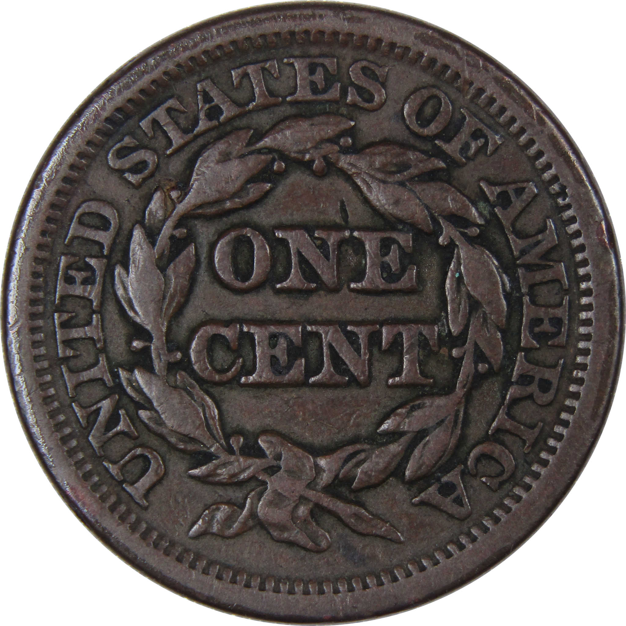 1846 Sm Date Braided Hair Large Cent VF Very Fine Copper SKU:IPC7685