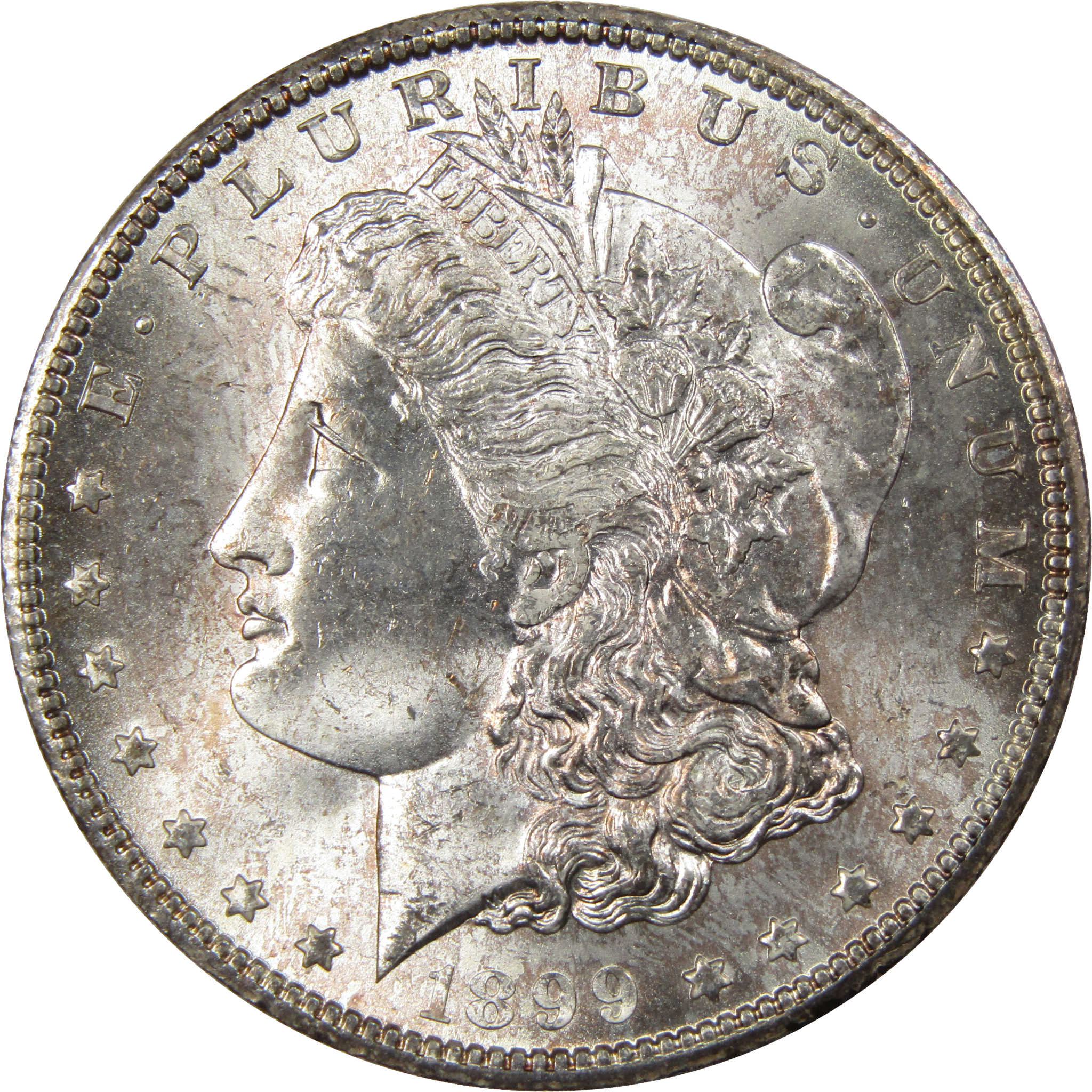 1899 O Morgan Dollar BU Choice Uncirculated Silver Toned SKU:I1217