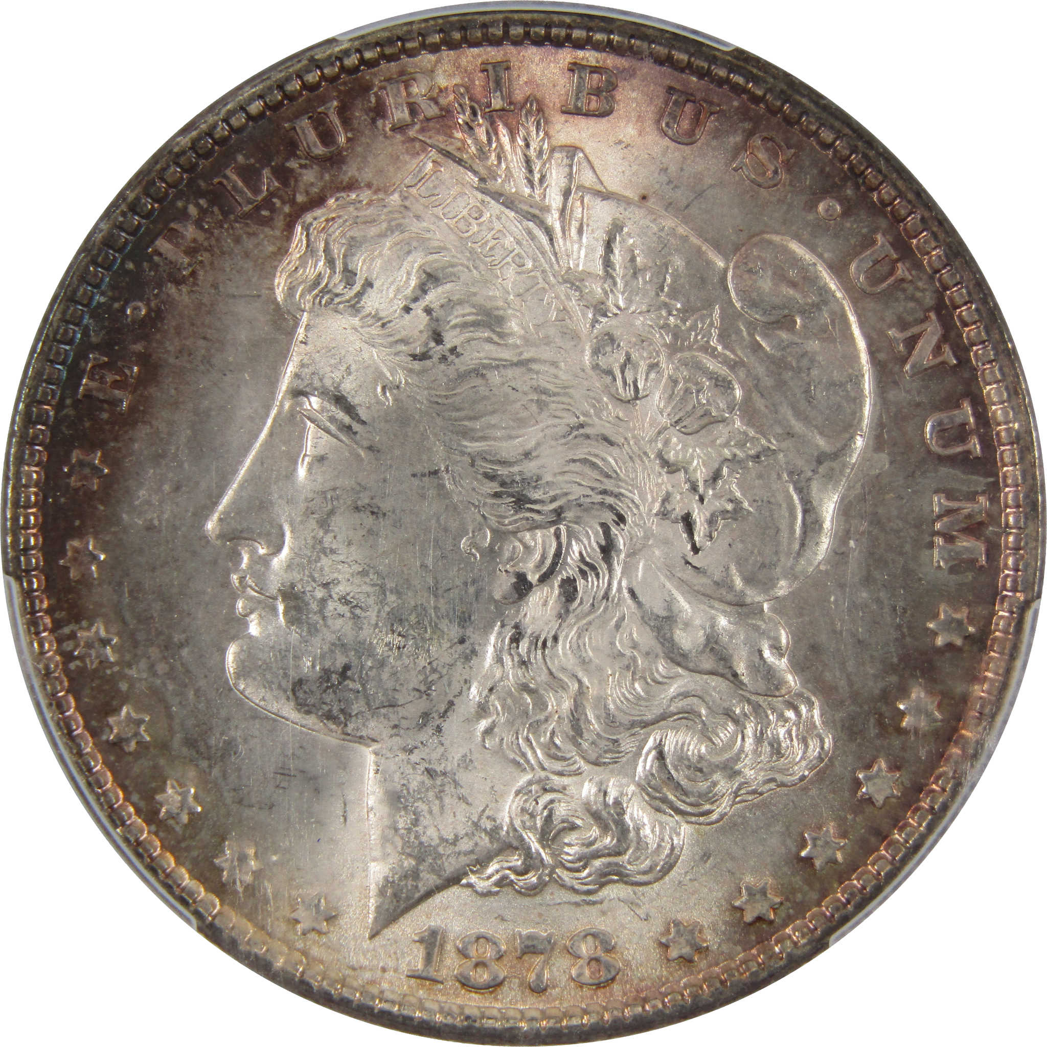 1878 7TF Rev 79 Morgan Dollar MS 62 PCGS Unc Toned SKU:I7546