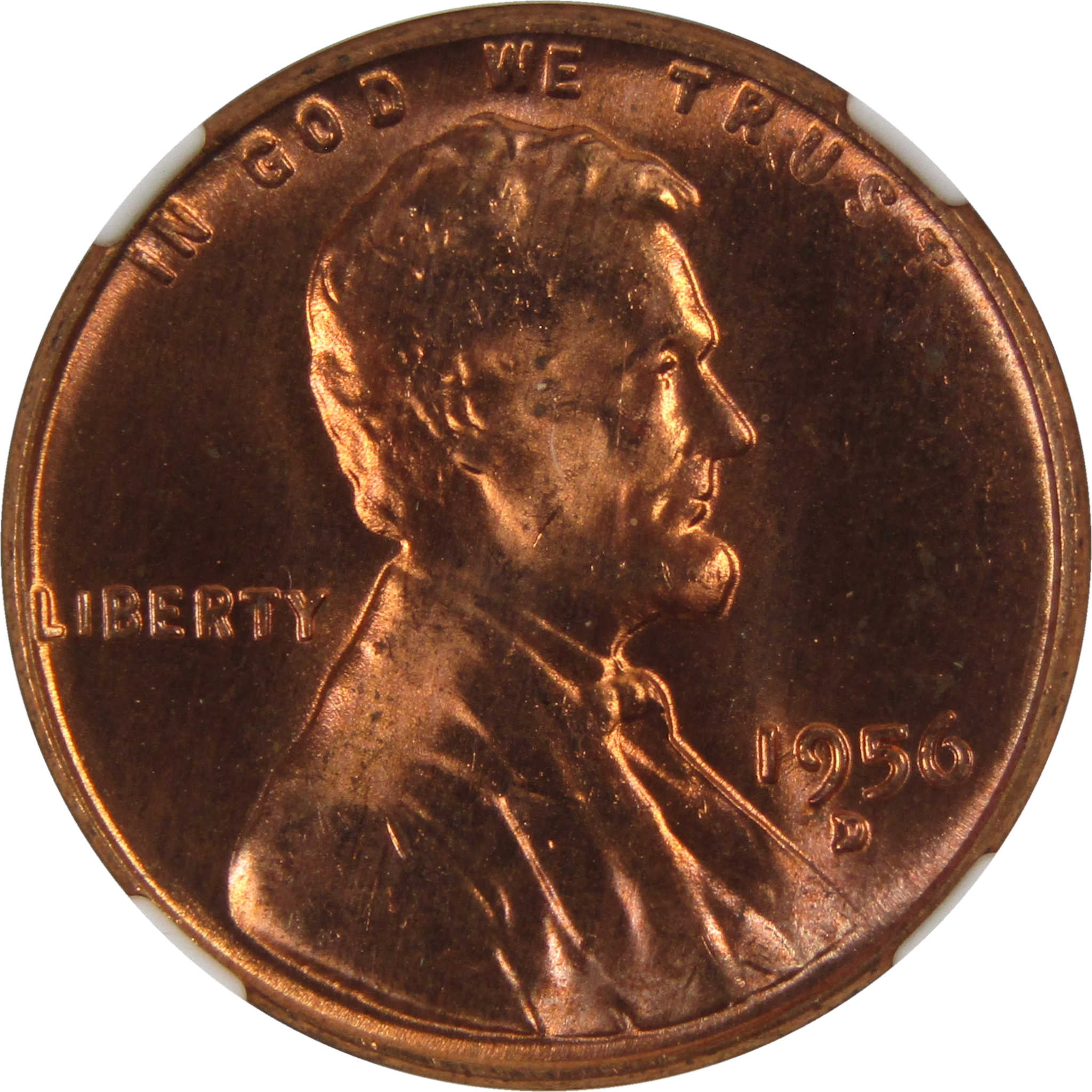 1956 D Lincoln Wheat Cent MS 66 RD NGC Penny Uncirculated SKU:I3669