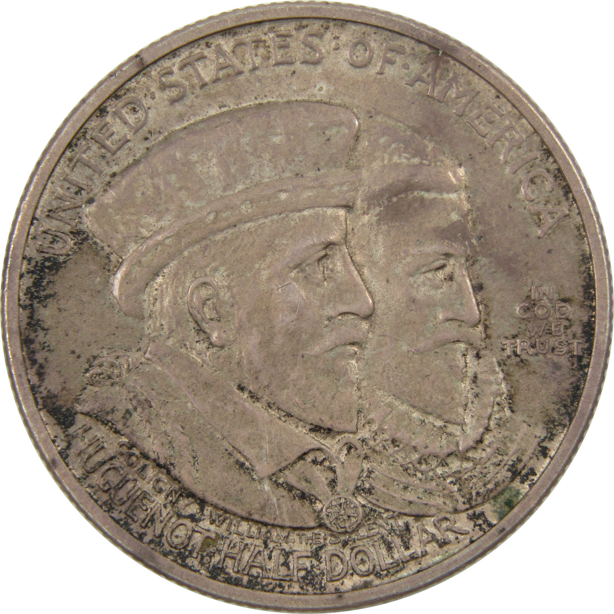 Huguenot-Walloon Half Dollar 1924 XF Extremely Fine Silver SKU:I4222