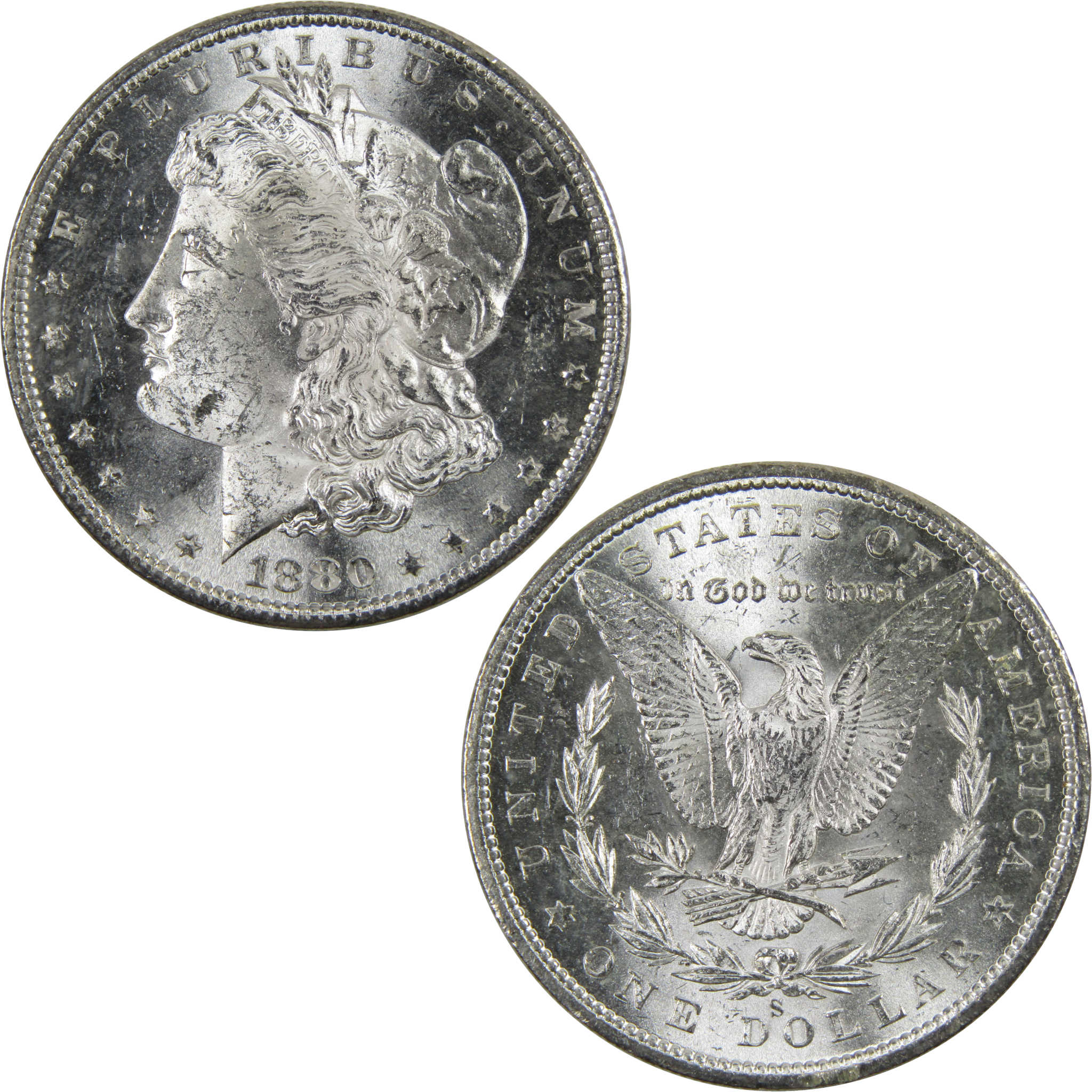 1880 S Morgan Dollar BU Uncirculated 90% Silver $1 Coin SKU:I4231 - Morgan coin - Morgan silver dollar - Morgan silver dollar for sale - Profile Coins &amp; Collectibles