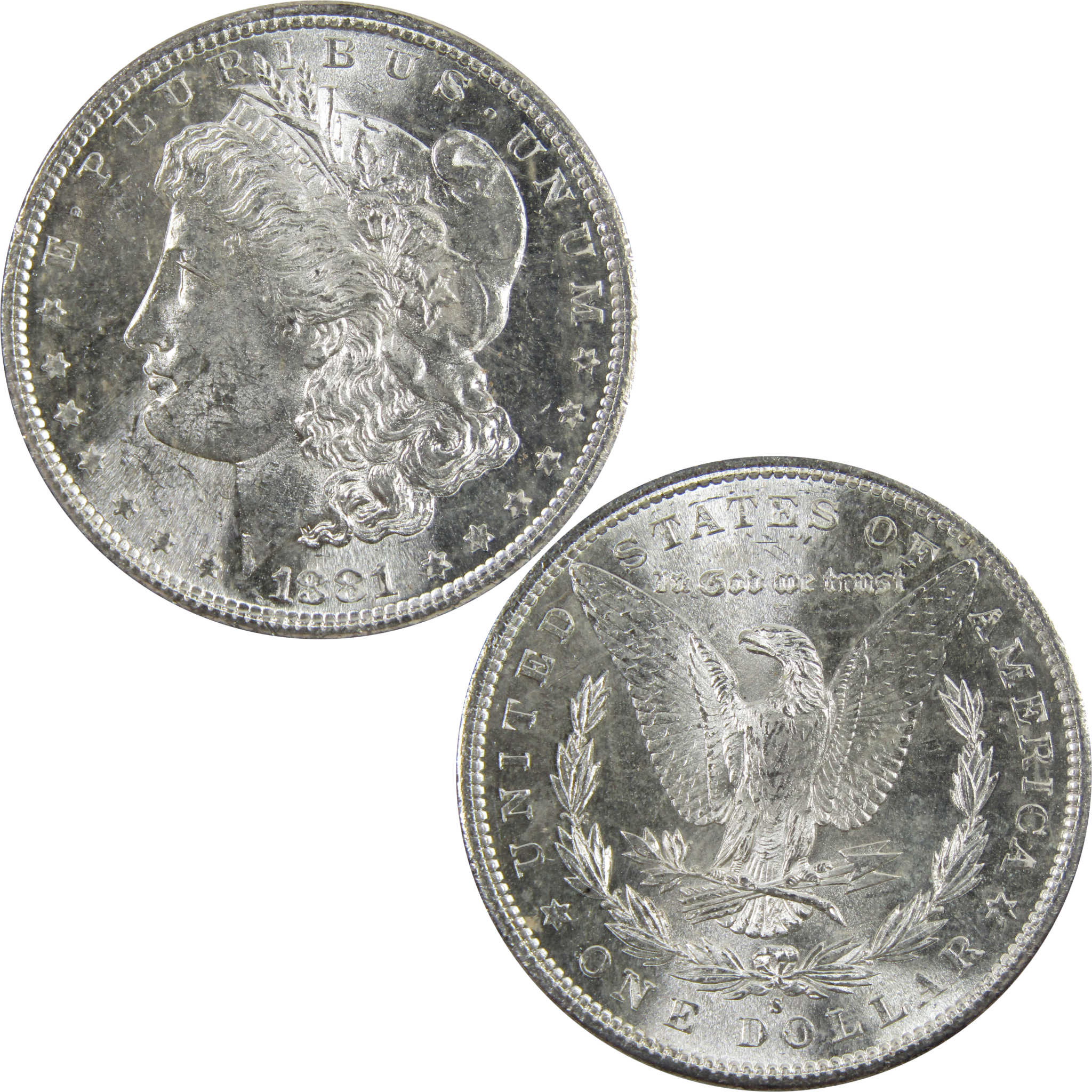 1881 S Morgan Dollar BU Uncirculated 90% Silver $1 Coin SKU:I5320 - Morgan coin - Morgan silver dollar - Morgan silver dollar for sale - Profile Coins &amp; Collectibles