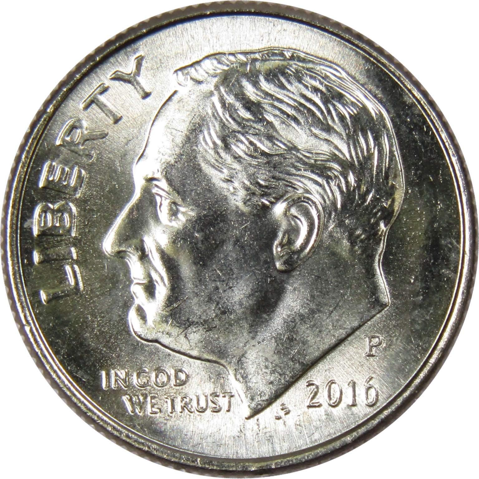 2016 P Roosevelt Dime BU Uncirculated Mint State 10c US Coin Collectible